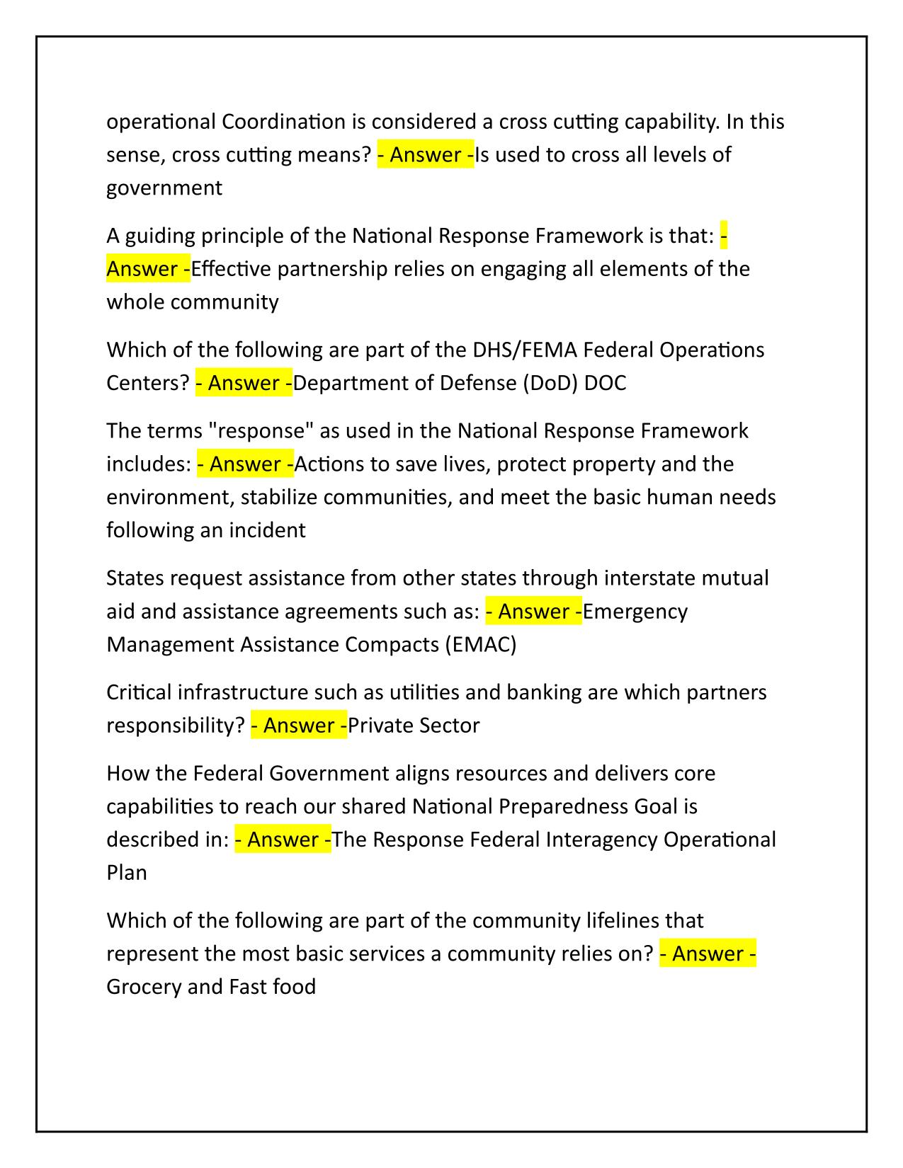 FEMA is800d FINAL EXAM Q&A Latest Update 2025