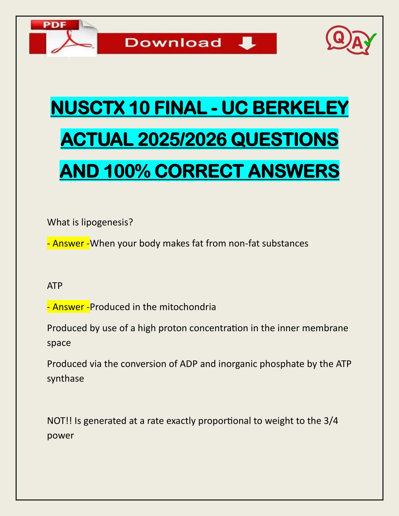 NUSCTX 10 FINAL - UC BERKELEY ACTUAL 2025/2026 UPDATED
