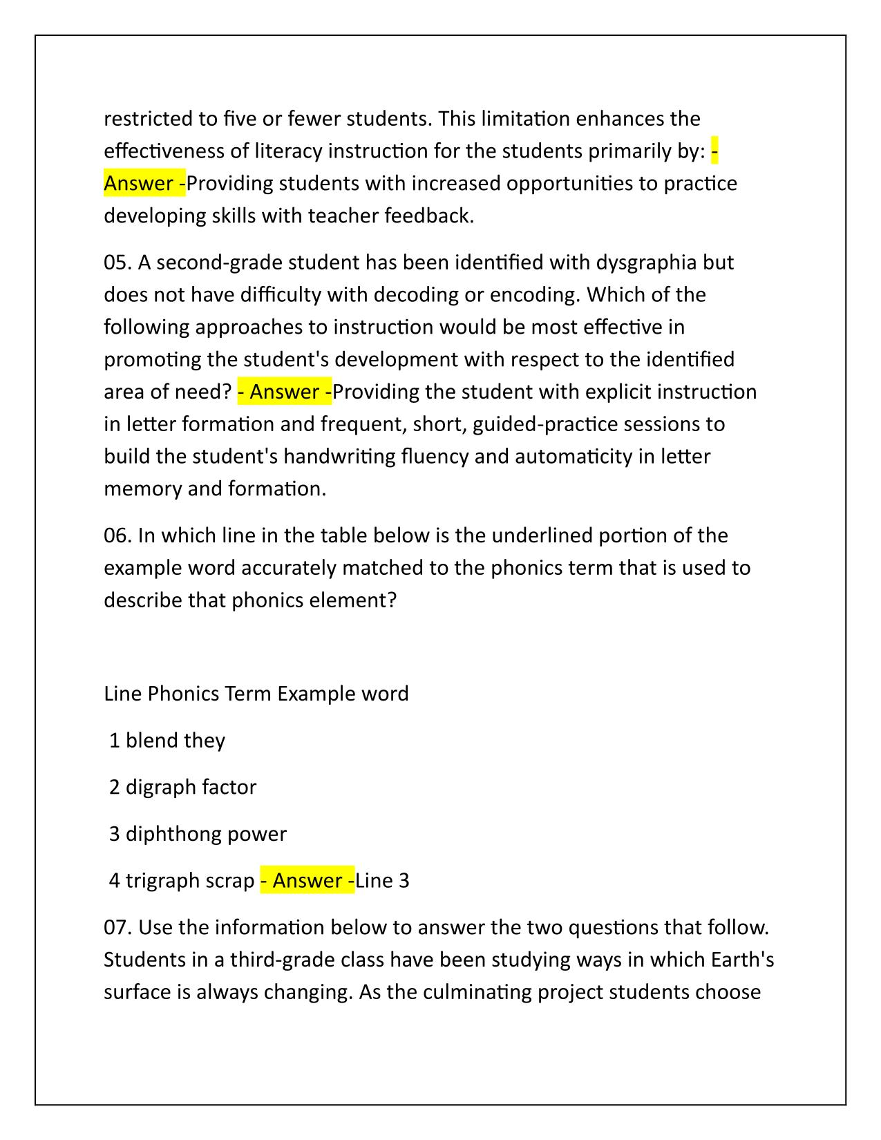STR Exam teachers of tomorrow Correctly Answered 2025-26 Update