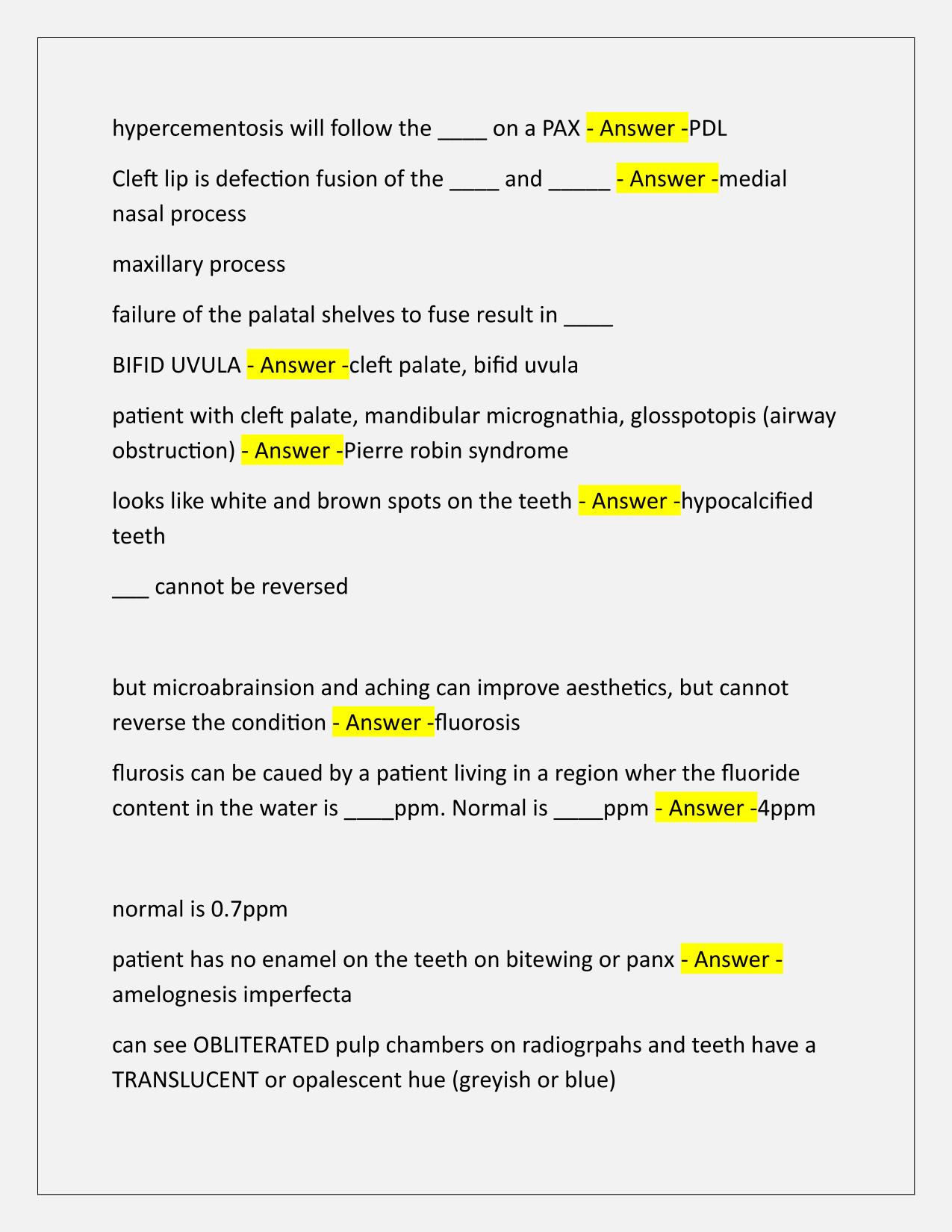 CDCA OSCE EXAM Q&A Latest Update