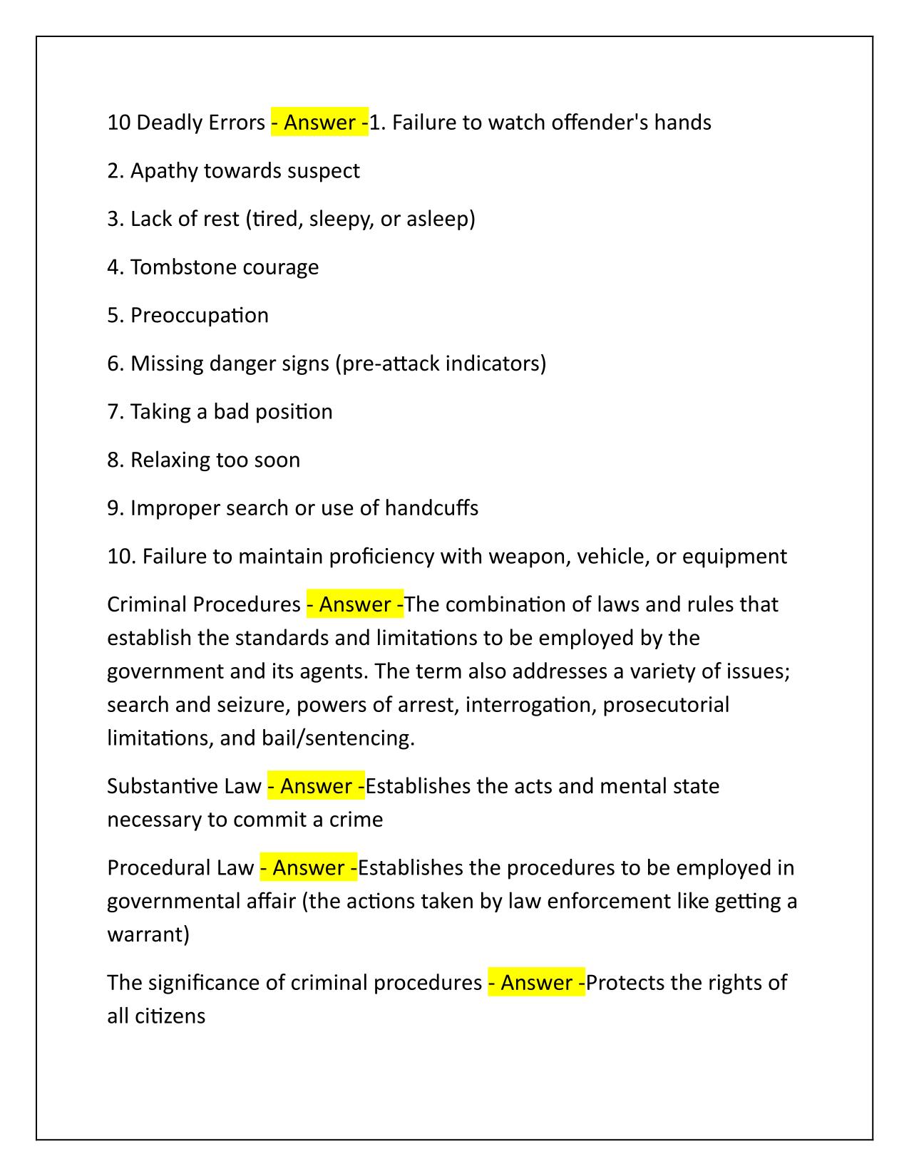 BLEA Test 1 Questions with Verified Answers Latest Update