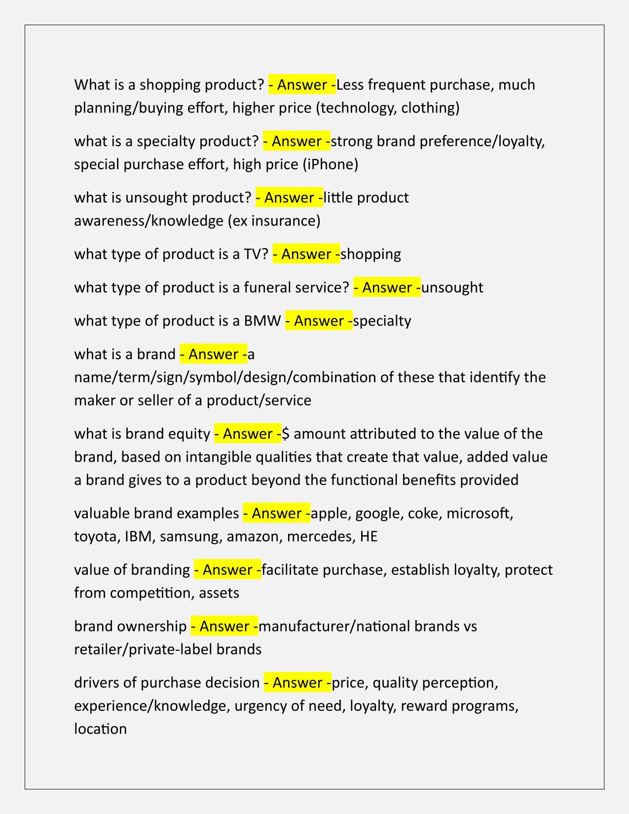 MKTG 201 Final Exam Q&A Latest Update