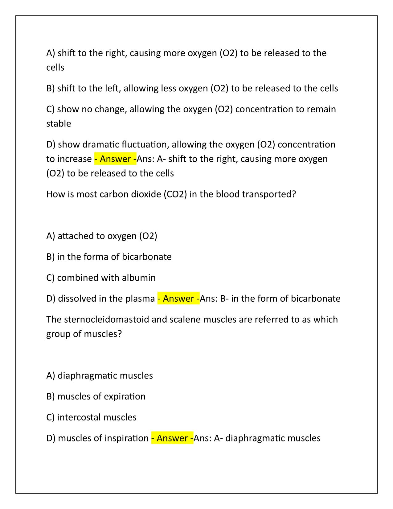 NSG 5003 Wk 5 Pulmonary Correctly Answered Latest Update