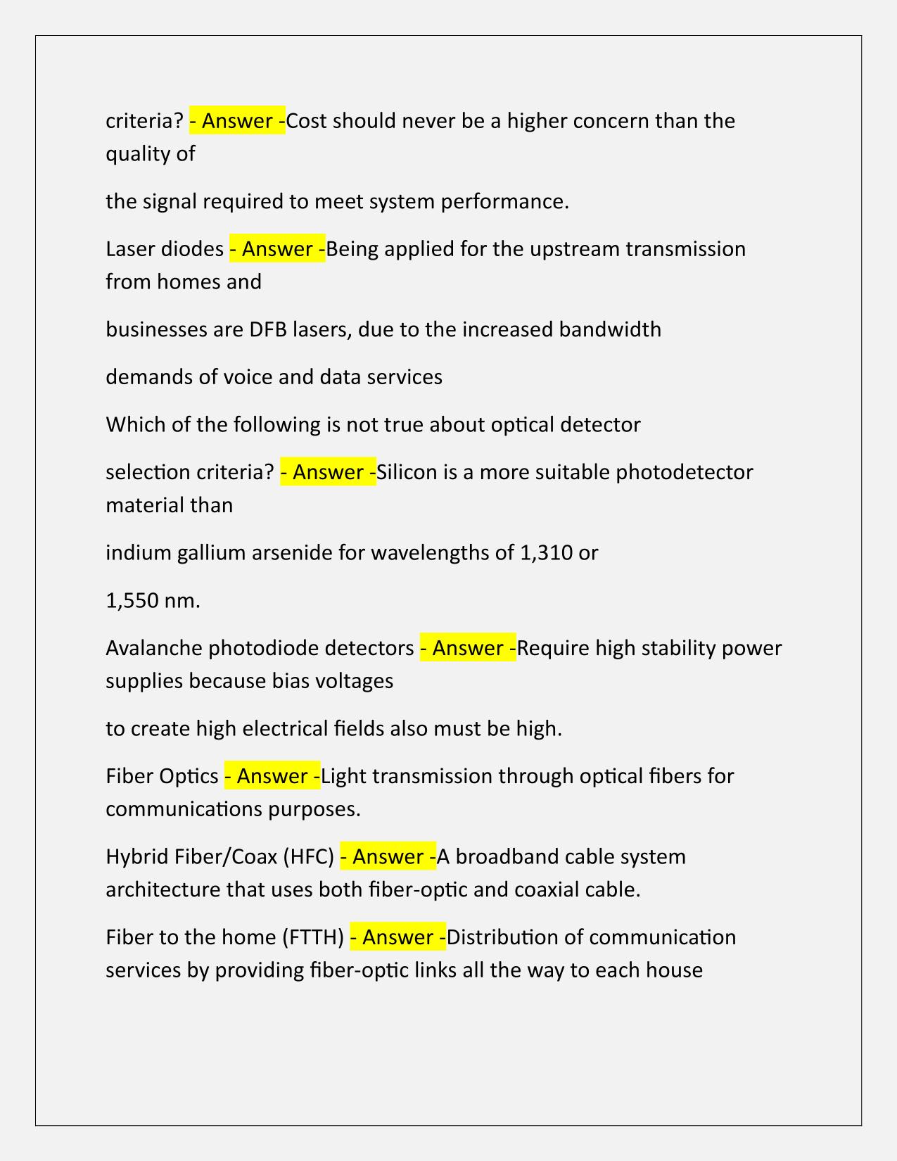 Fiber Installation and Activation EXAM Correctly Answered