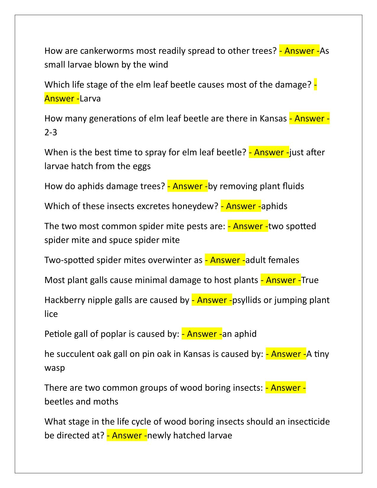 3A Kansas ornamental pest Q&A Latest Update