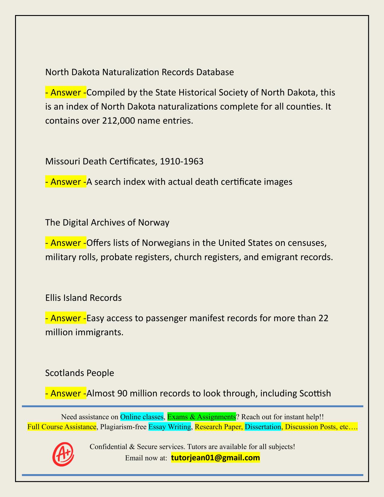 FHGEN 120 ACTUAL 2025/2026 Q&A | FAMILY HISTORY INTERNET AND COMPUTER SKILLS