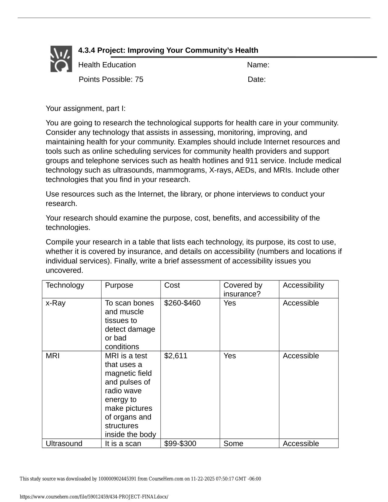 4.3.4 Project: Improving Your Community’s Health