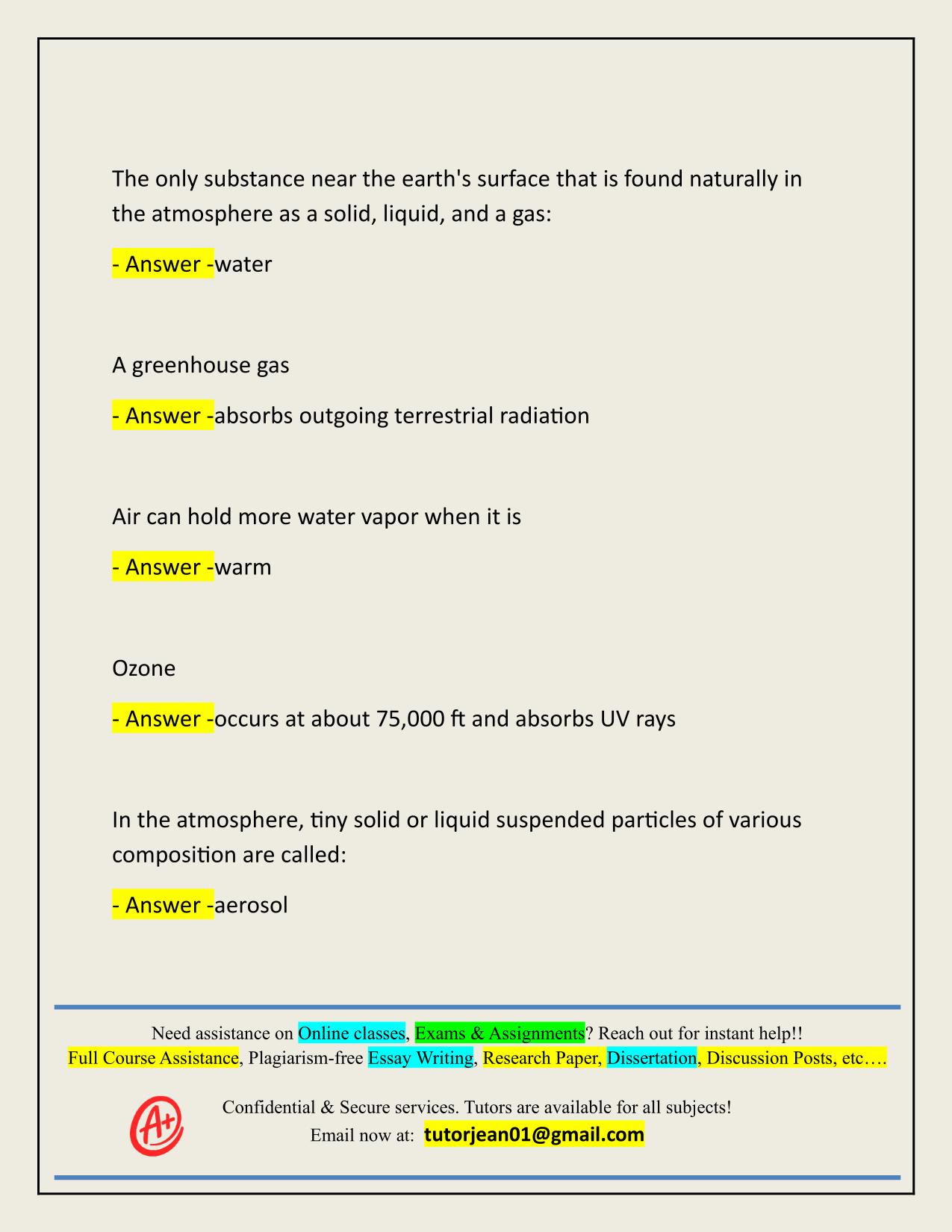 WX 201 FINAL EXAM ACTUAL 2025/2026 CORRECTLY ANSWERED