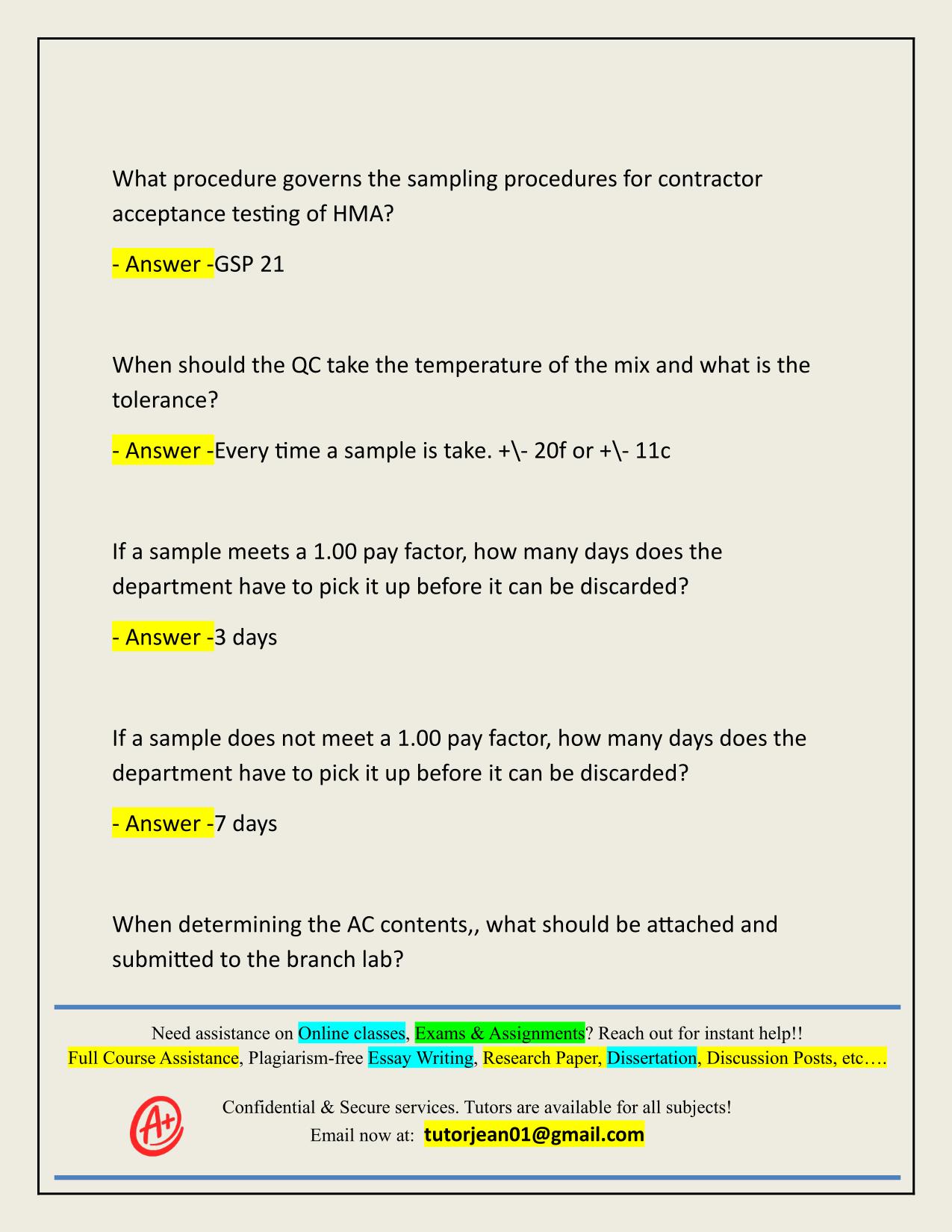 GDOT ASPHALT QC LEVEL 1 ACTUAL 2025/2026 UPDATED