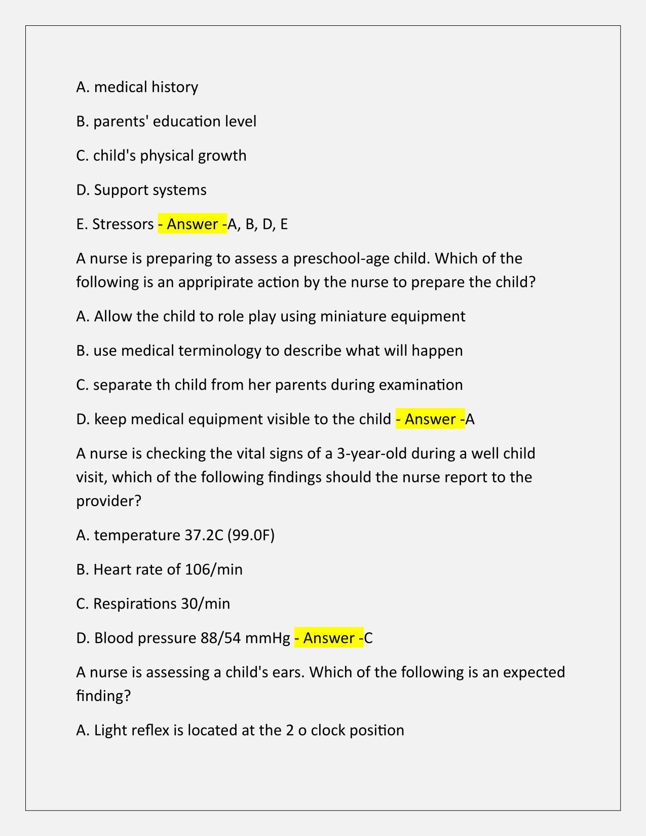ATI Nursing Care of Children Proctored exam Q&A Latest Update