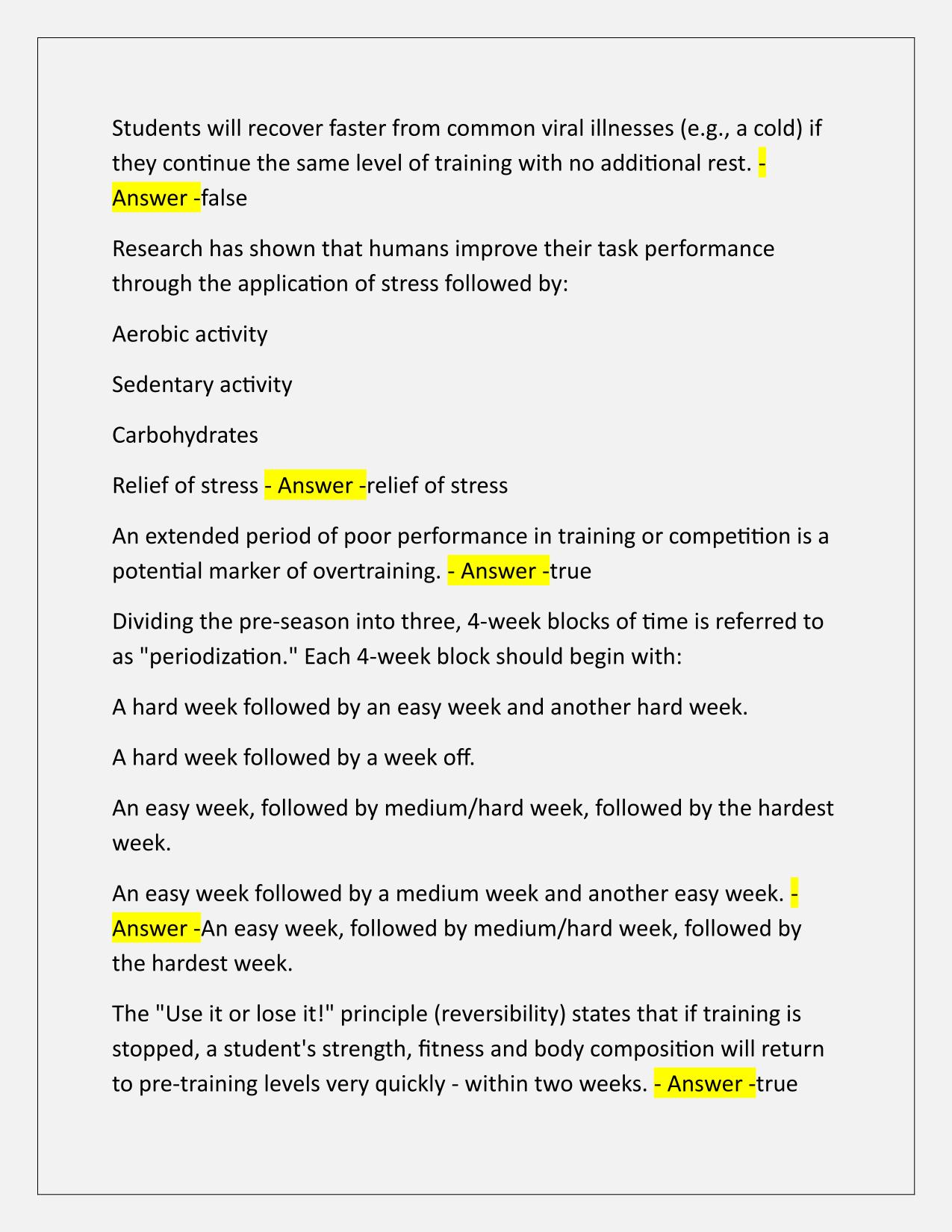 NFHS Unit 4 Q&A Latest Update