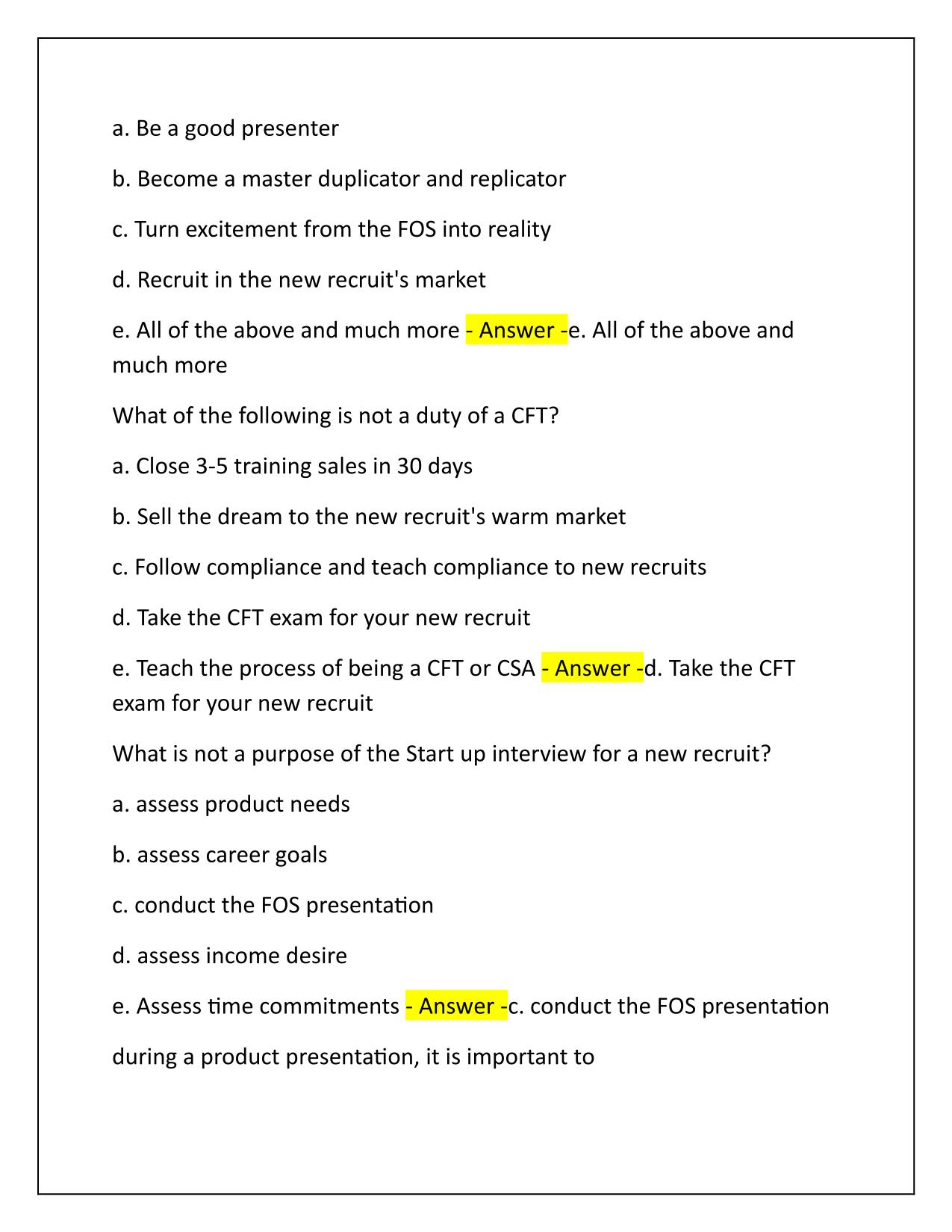 CFT exam reviewer Correctly Answered Latest Update 2025