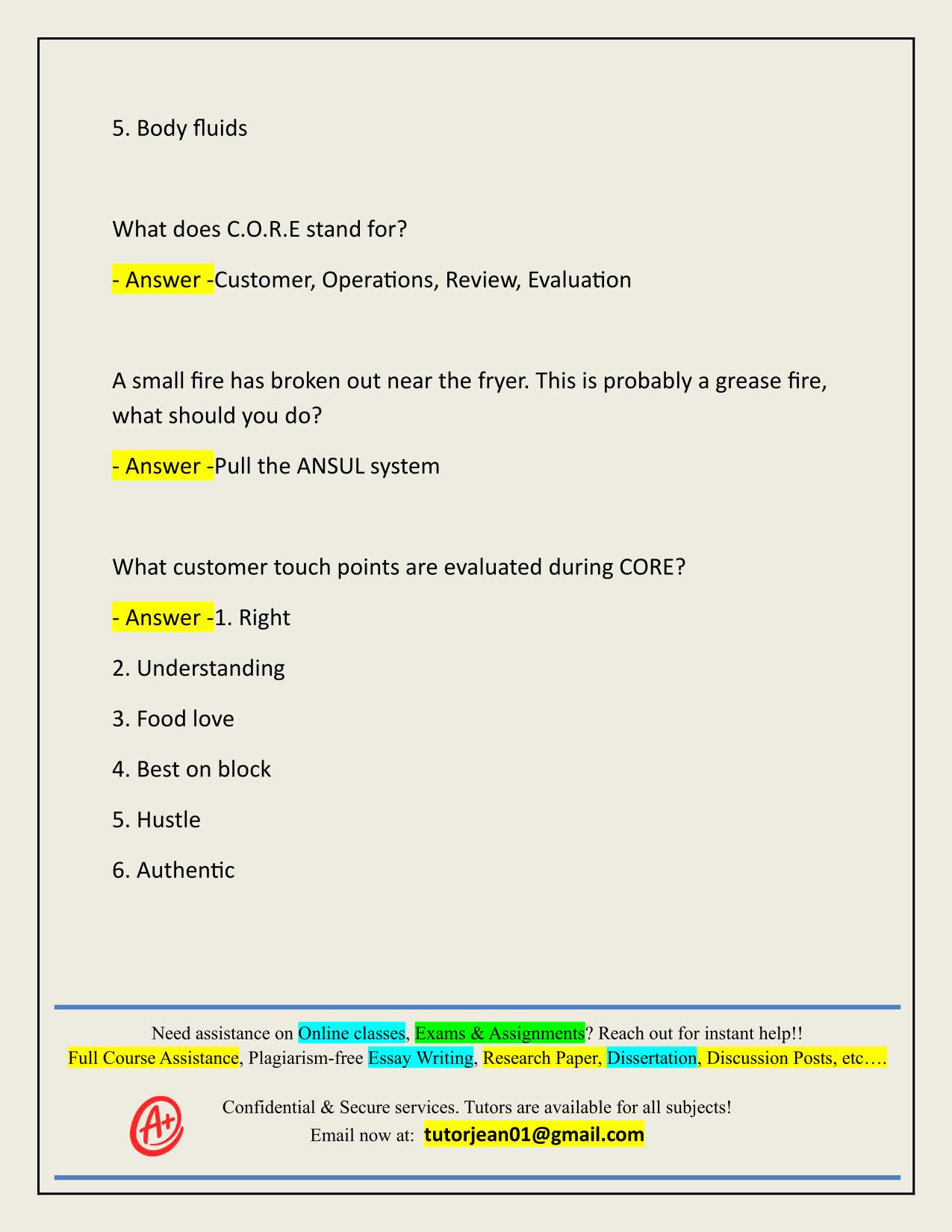 TACO BELL SHIFT LEAD TEST ACTUAL 2025/2026 QUESTIONS AND 100% CORRECT ANSWERS