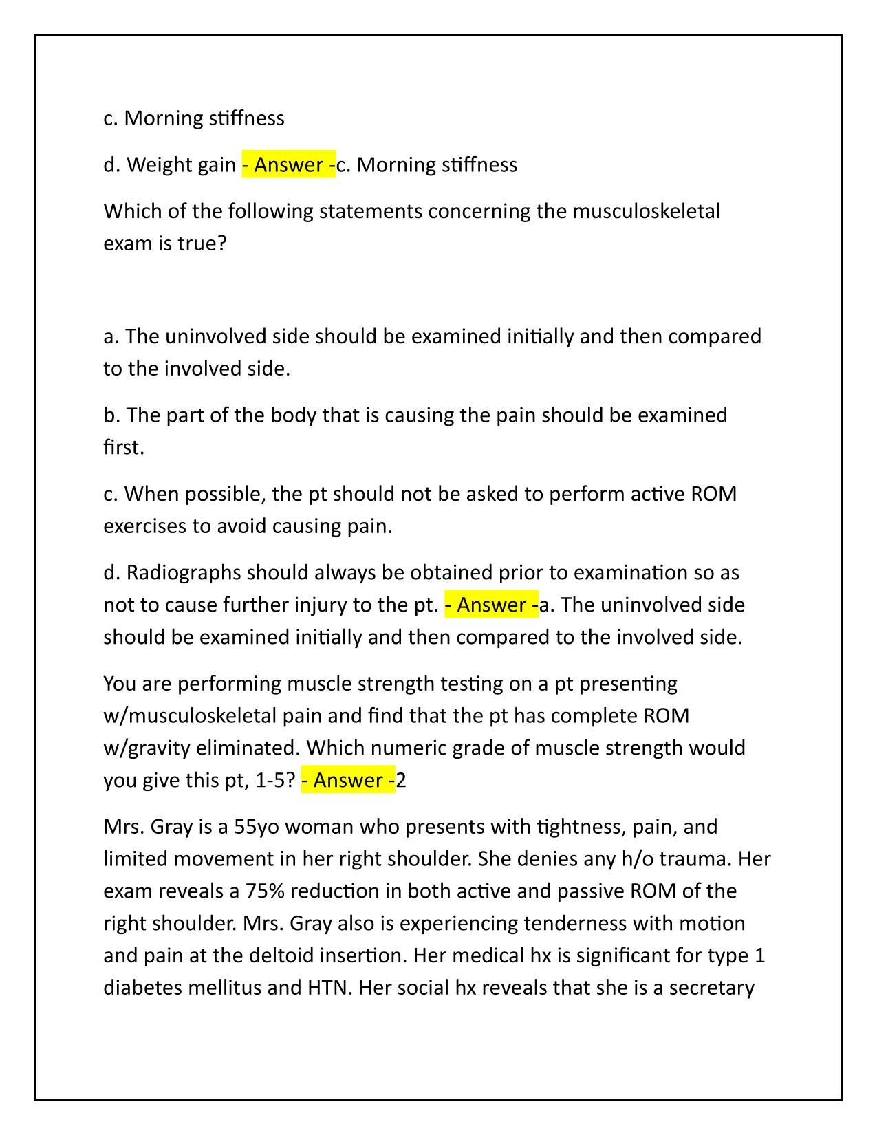 Dunphy final clinical exam Nurs 671 Q&A Latest Update 2025