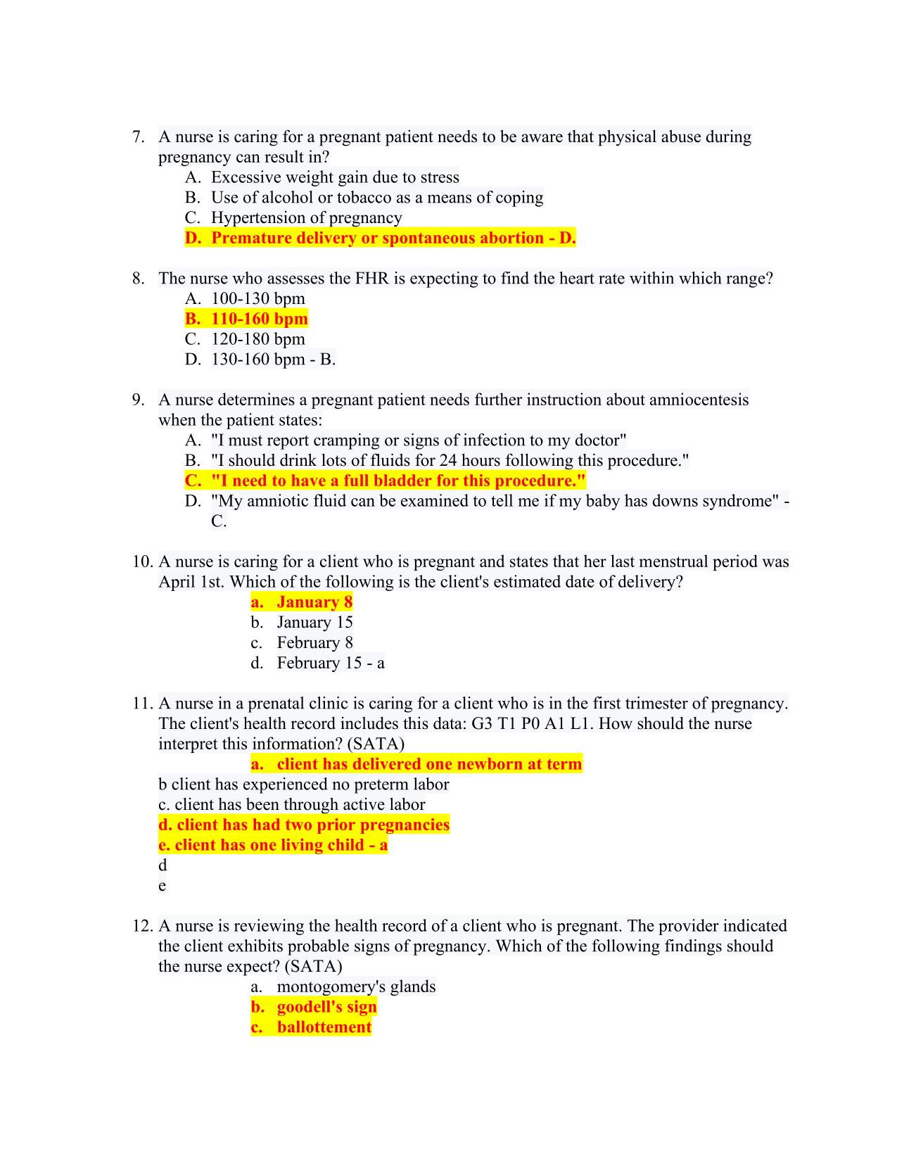ATI Maternal Newborn EXAM 2025/2026 GRADED A 130 QUESTIONS AND ANSWERS WITH NGN PDF Download