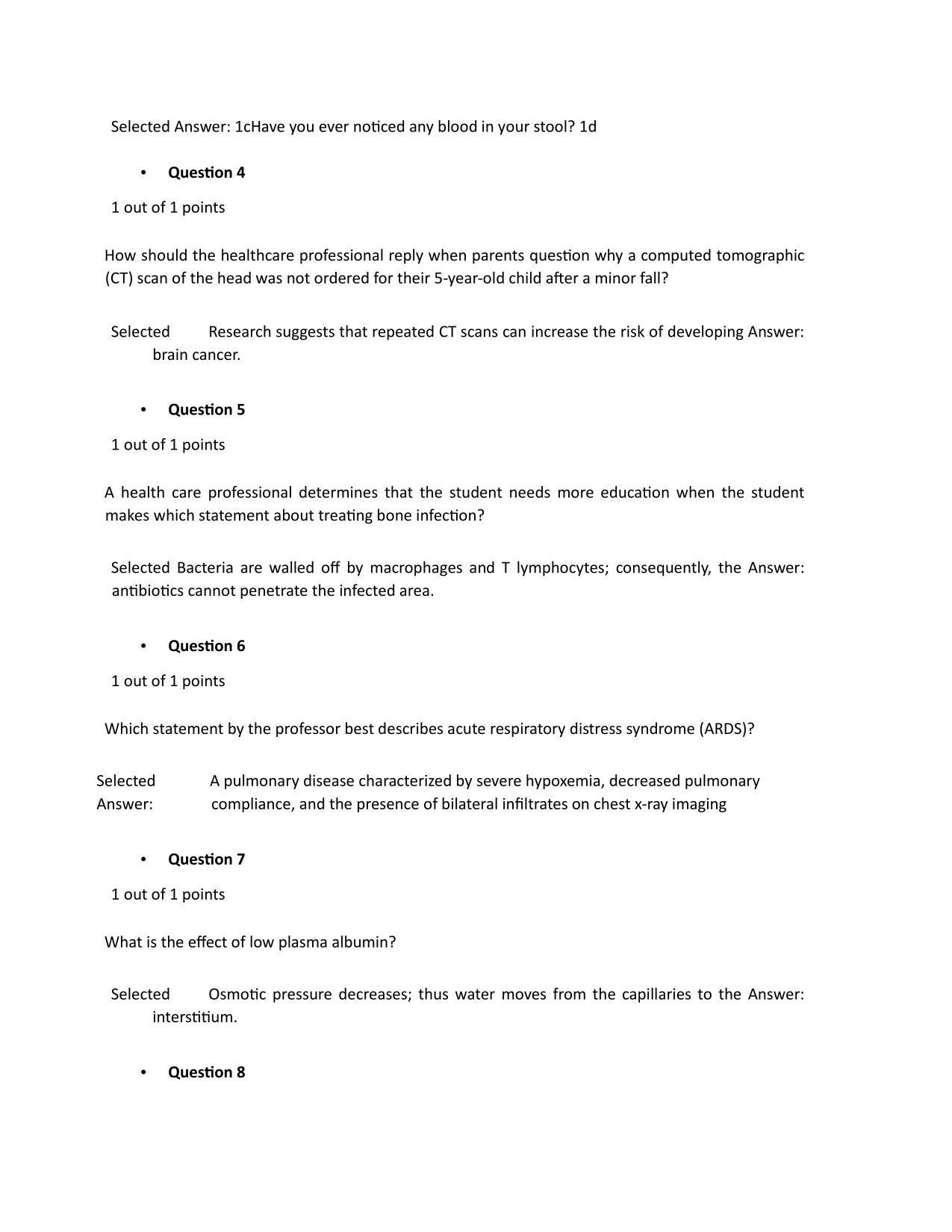 NURS 6501 ADVANCED PATHOPHYSIOLOGY MIDTERM 4 LATEST VERSIONS 400 Q&A | WALDEN UNIVERSITY