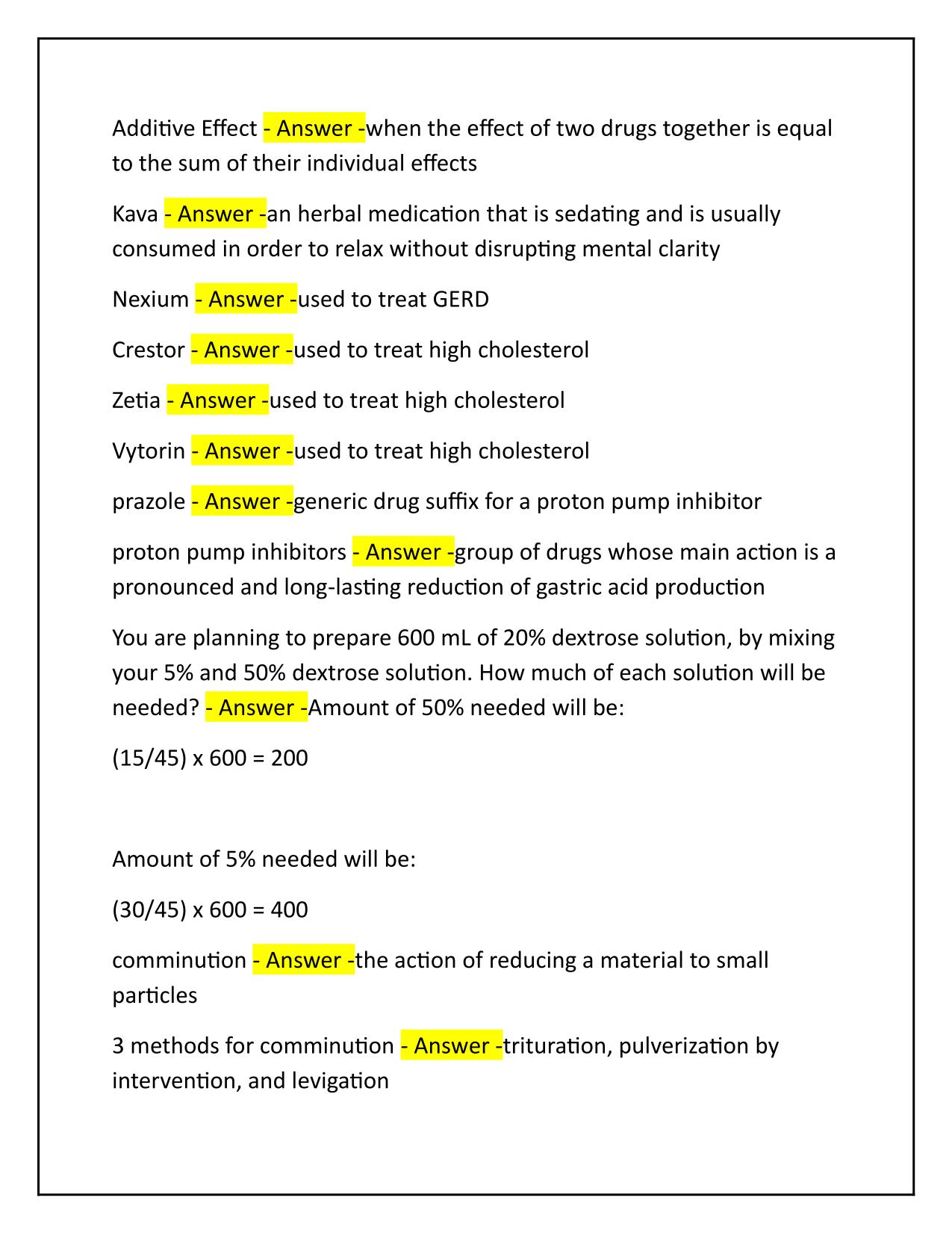 PTCB practice Q&A Latest Update 2025