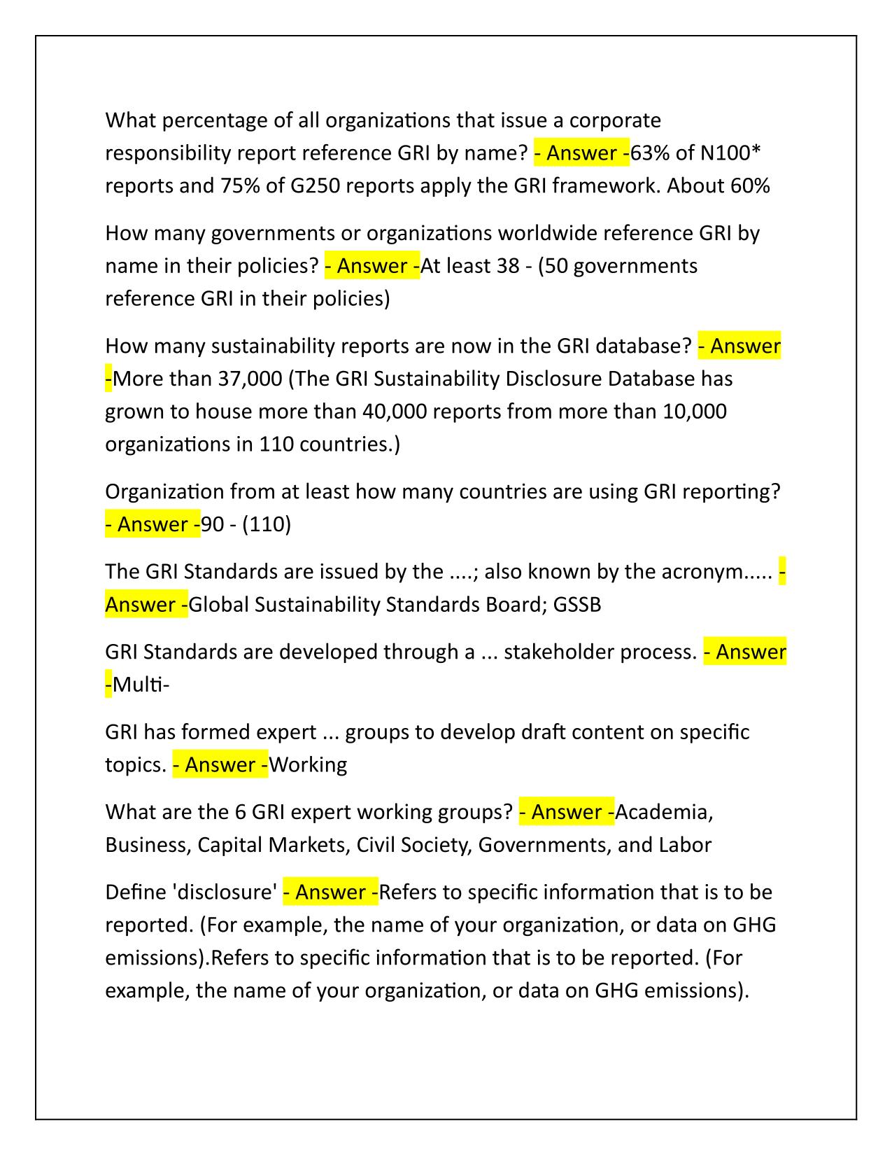 GRI Exam Q&A Latest Update 2025