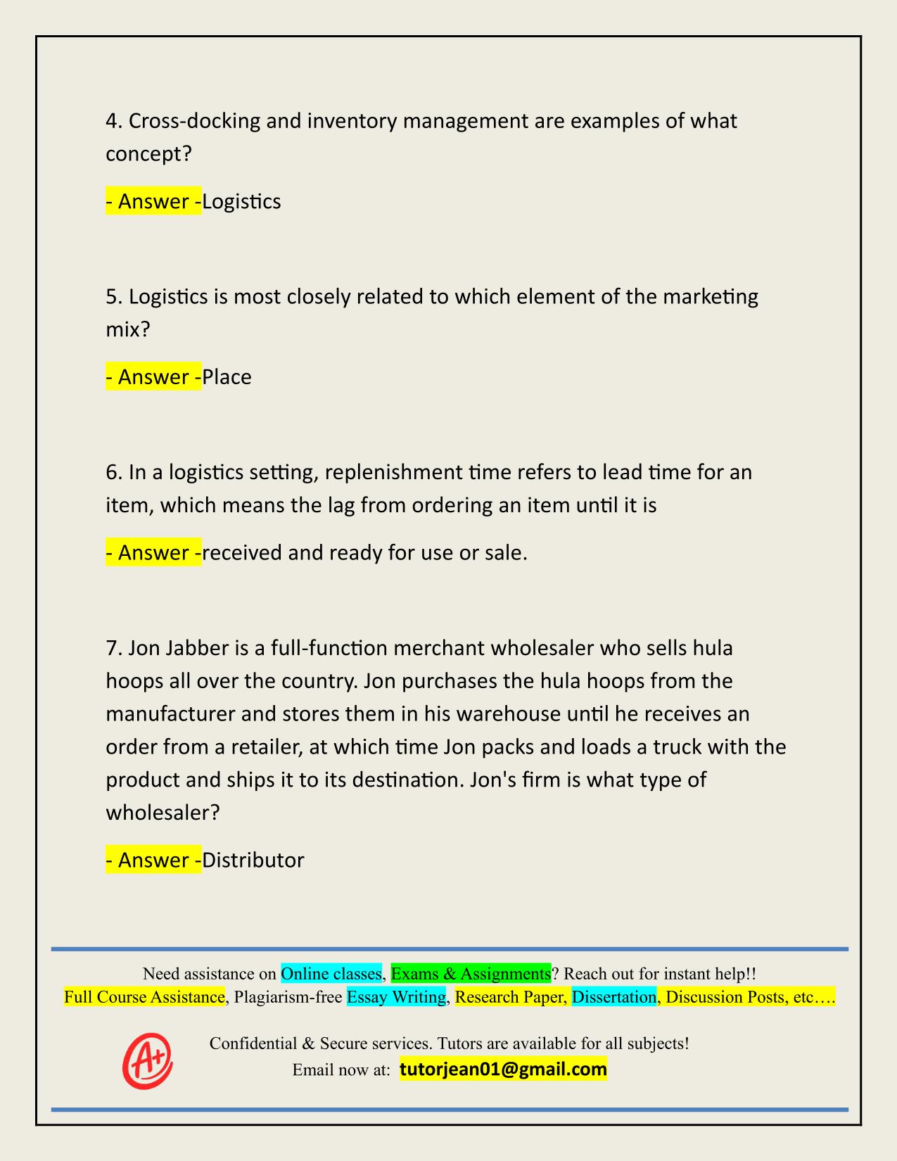 MAR 3023 FINAL ACTUAL 2025/2026 QUESTIONS AND 100% CORRECT ANSWERS