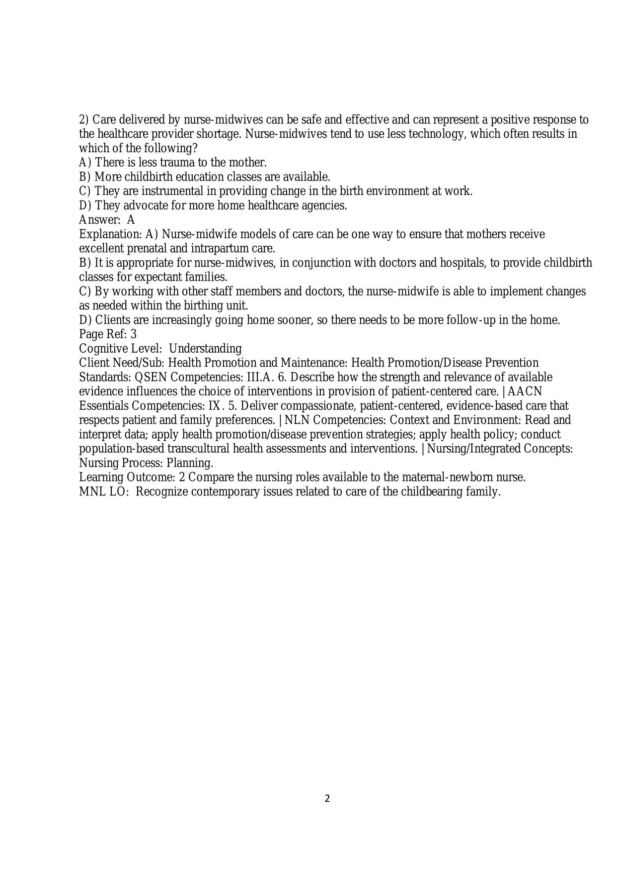 Test Bank for Old's Maternal-Newborn Nursing and Women's Health 11th Edition ISBN 9780357041710 by Davidson & London PDF Download