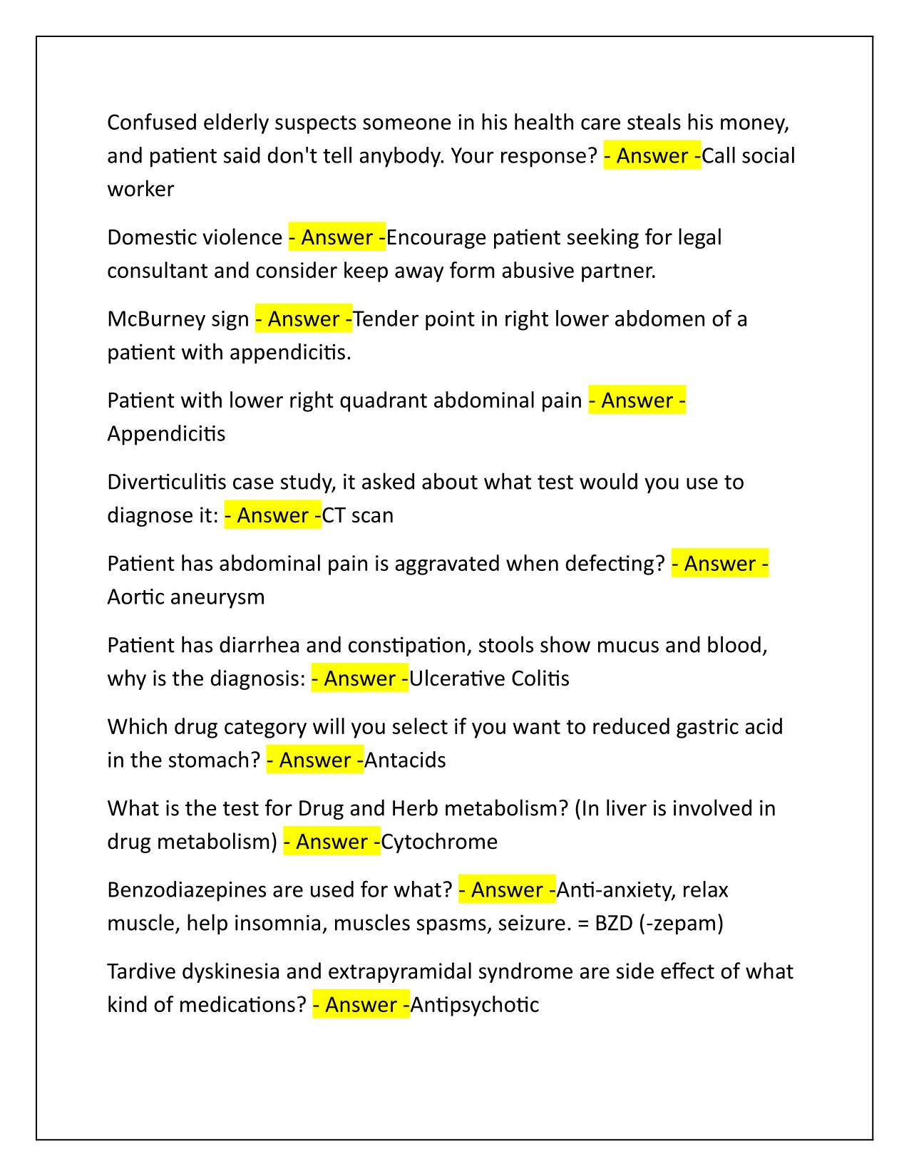 Bio-Medicine NCCAOM Board Exam Correctly Answered Latest Update