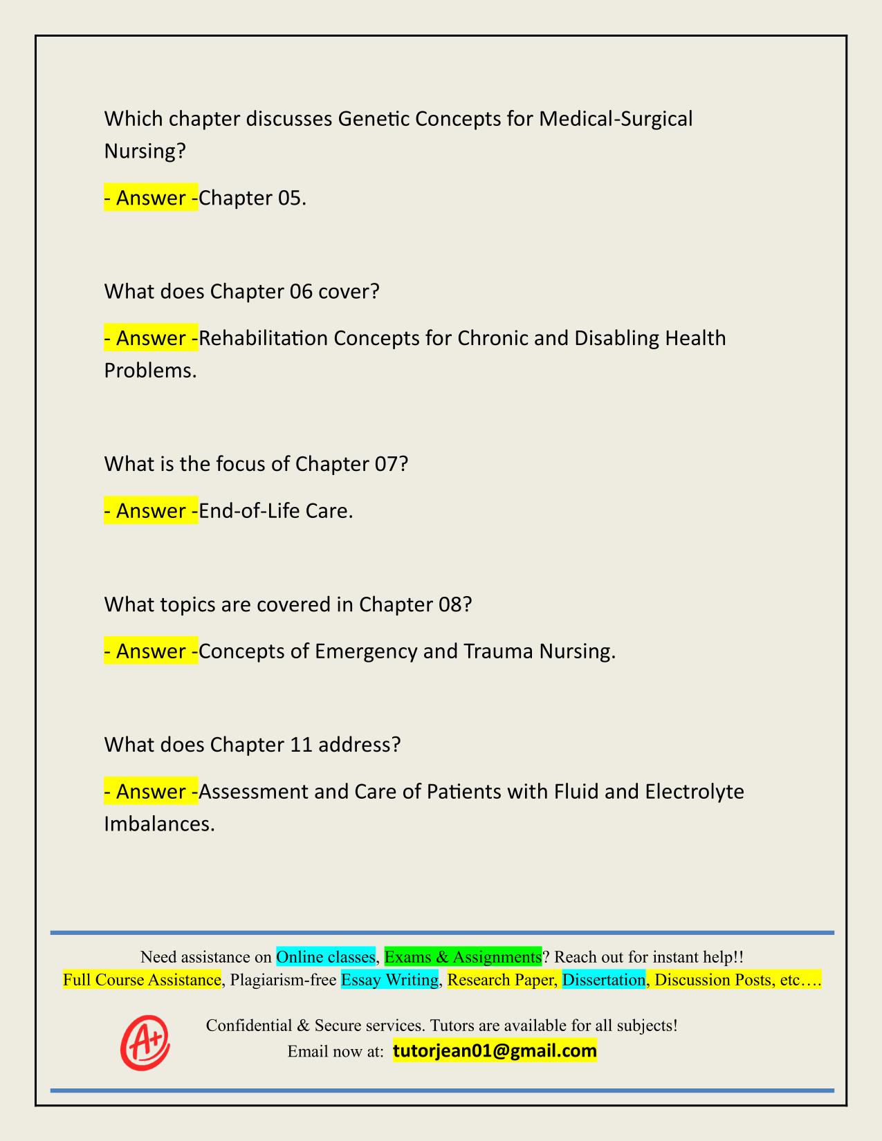 UPDATED 2025/2026 MEDICAL-SURGICAL NURSING: KEY CONCEPTS AND ASSESSMENTS