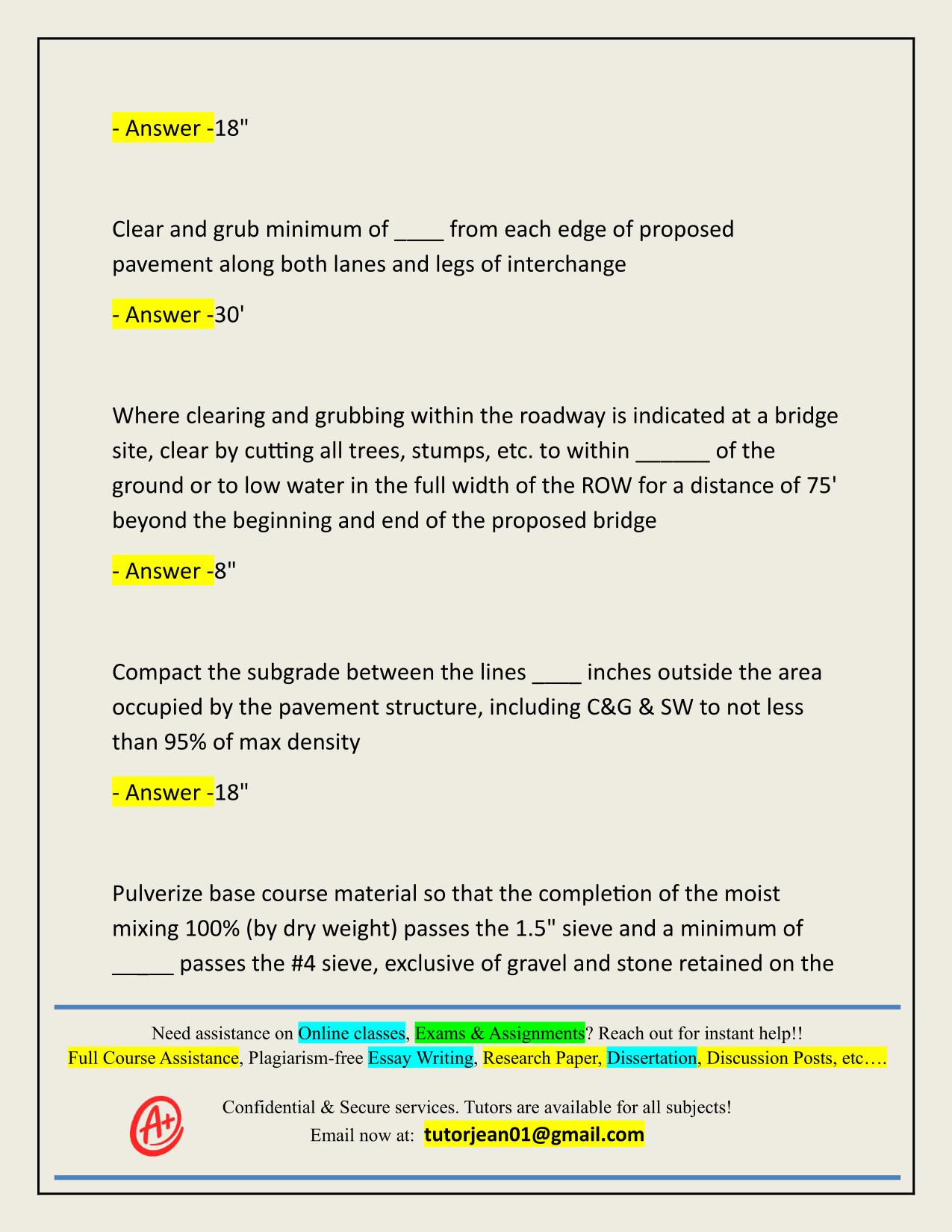 ASPHALT PAVING GC EXAM ACTUAL 2025/2026