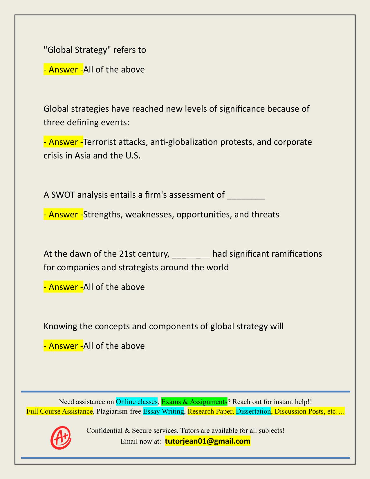BMAL 590 GLOBAL DIMENSIONS OF BUSINESS ACTUAL 2025/2026