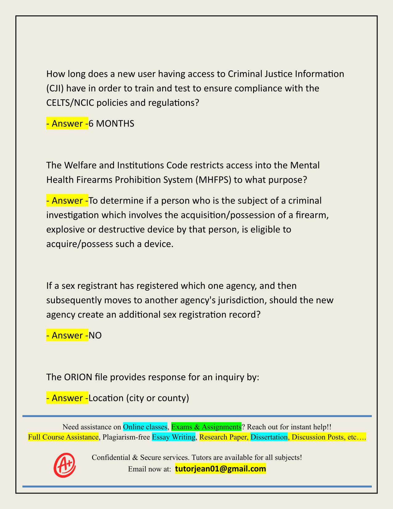 CLETS EXAM ACTUAL 2025/2026 Q&A LATEST UPDATE
