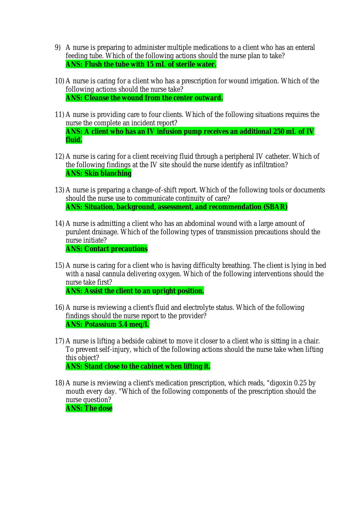 ATI Fundamentals Proctored Exam ACTUAL 2025/2026 | 100 Questions and Answers