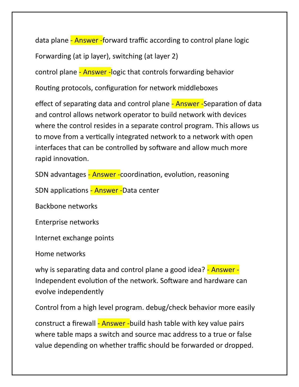 CS 6250 Test 3 Q&A Latest Update 100% PASS