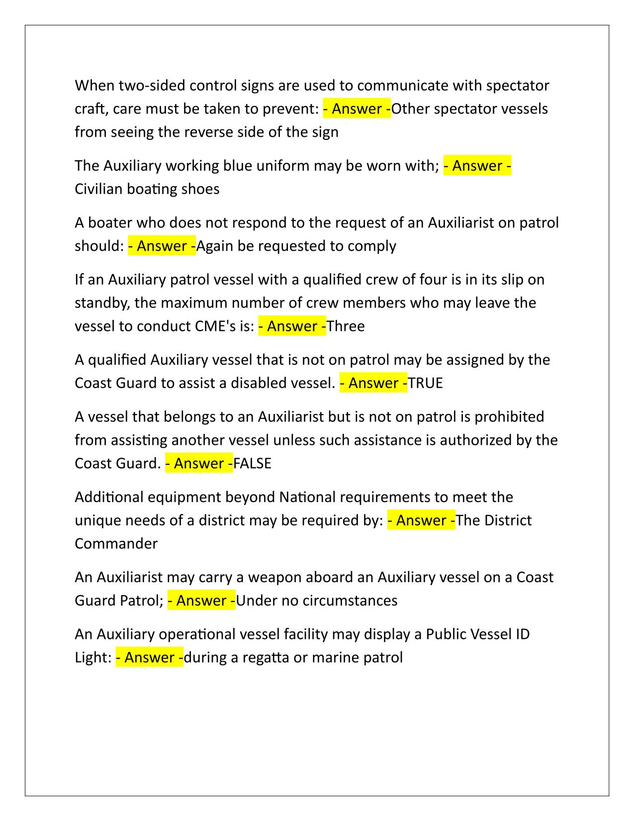 Auxpat EXAM Q&A Latest Update