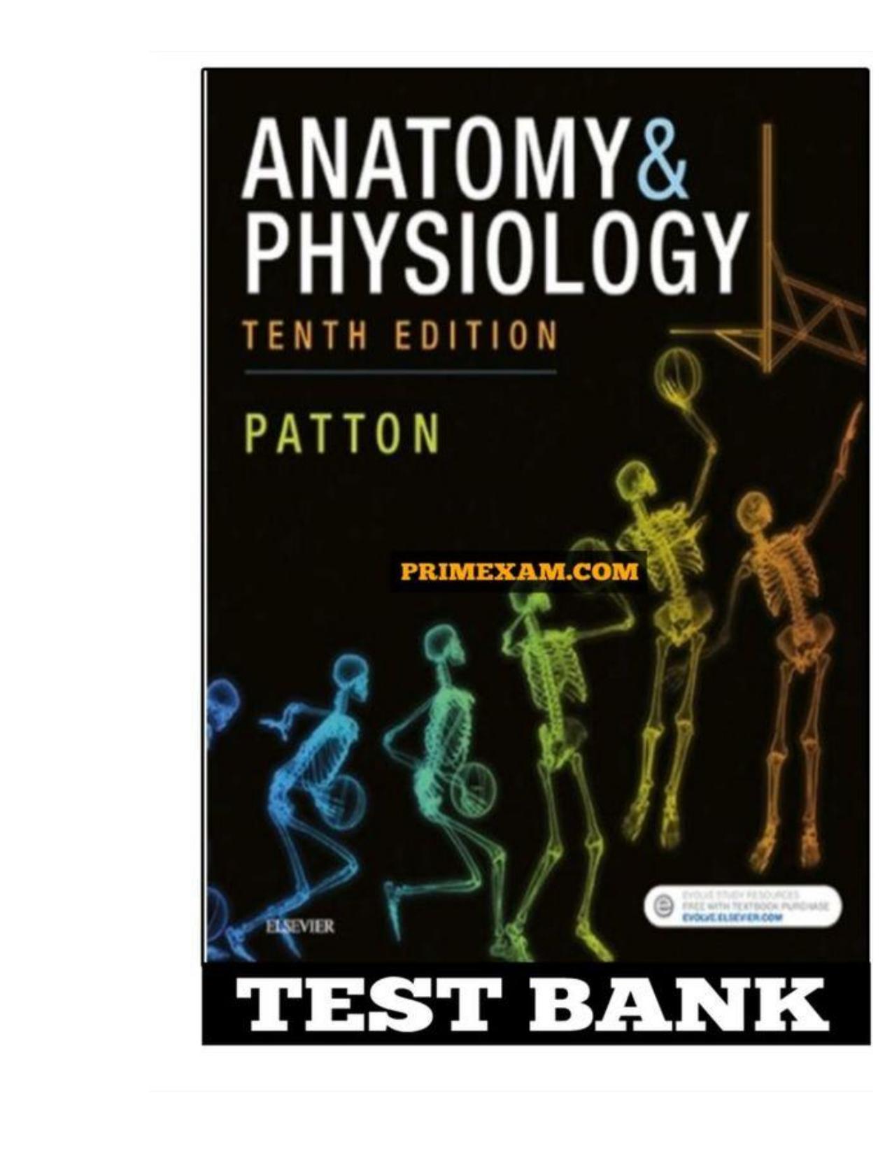 Test Bank for Anatomy and Physiology 10th Edition by Patton Latest Update All Chapters ISBN 0321720393