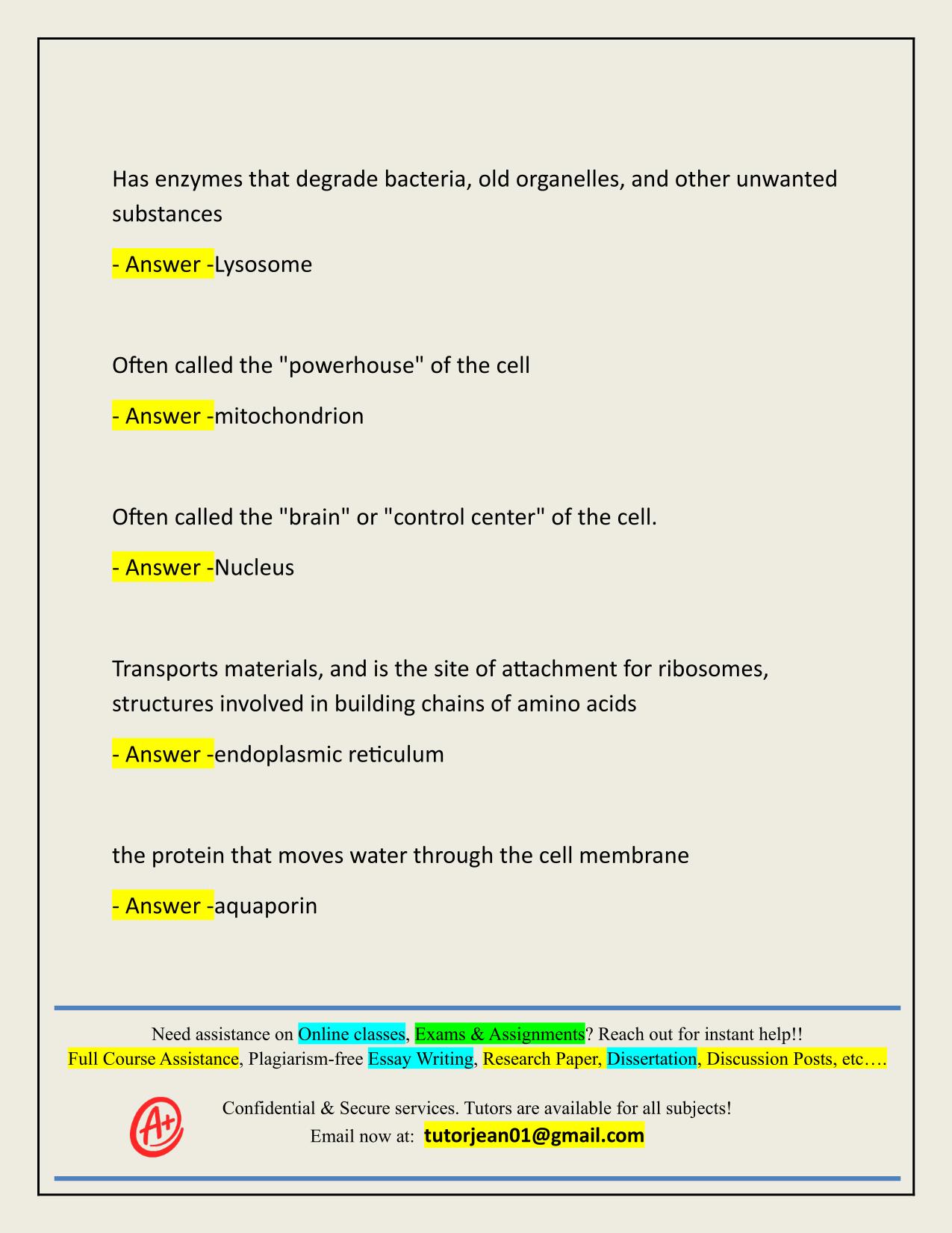 BIO 103 MIDTERM EXAM ACTUAL 2025/2026 CORRECTLY ANSWERED