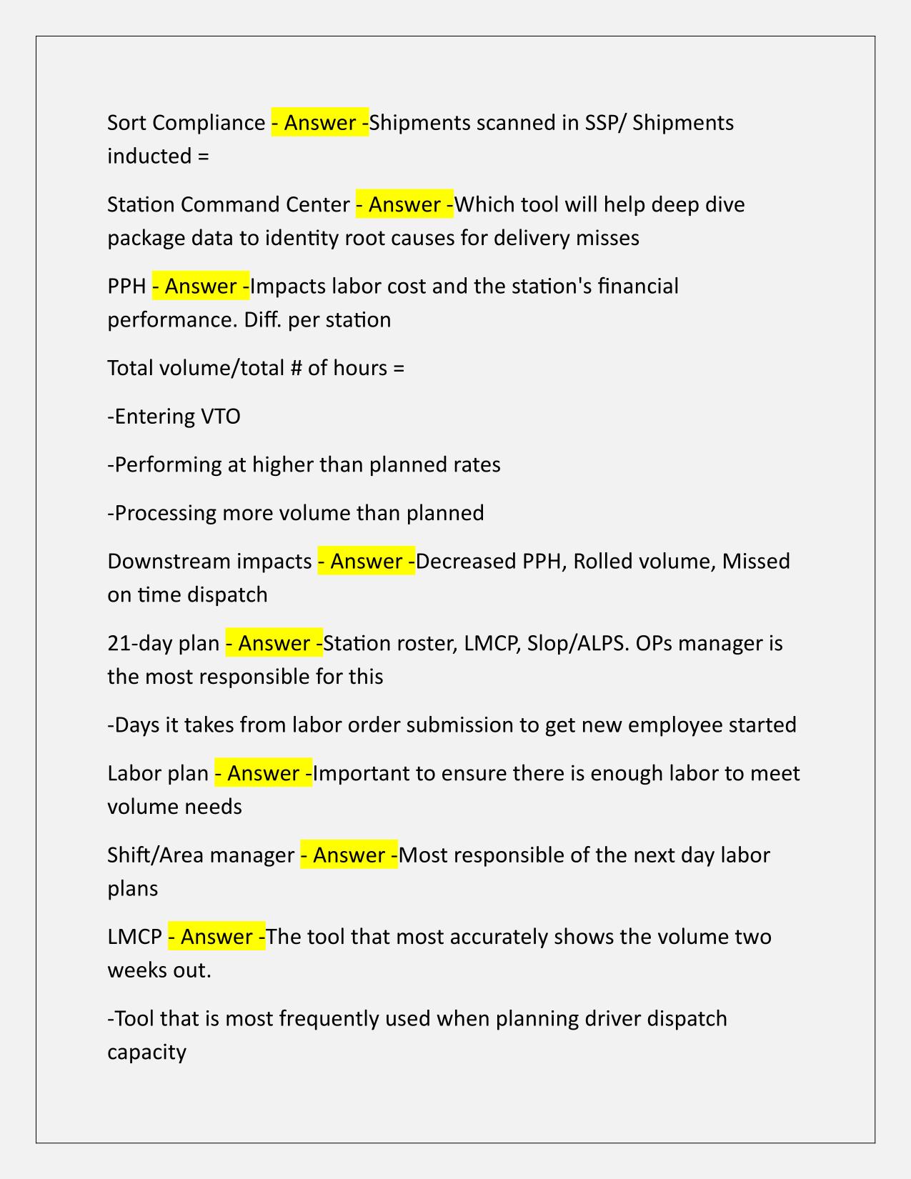 AMZL Test Questions and verified Answers