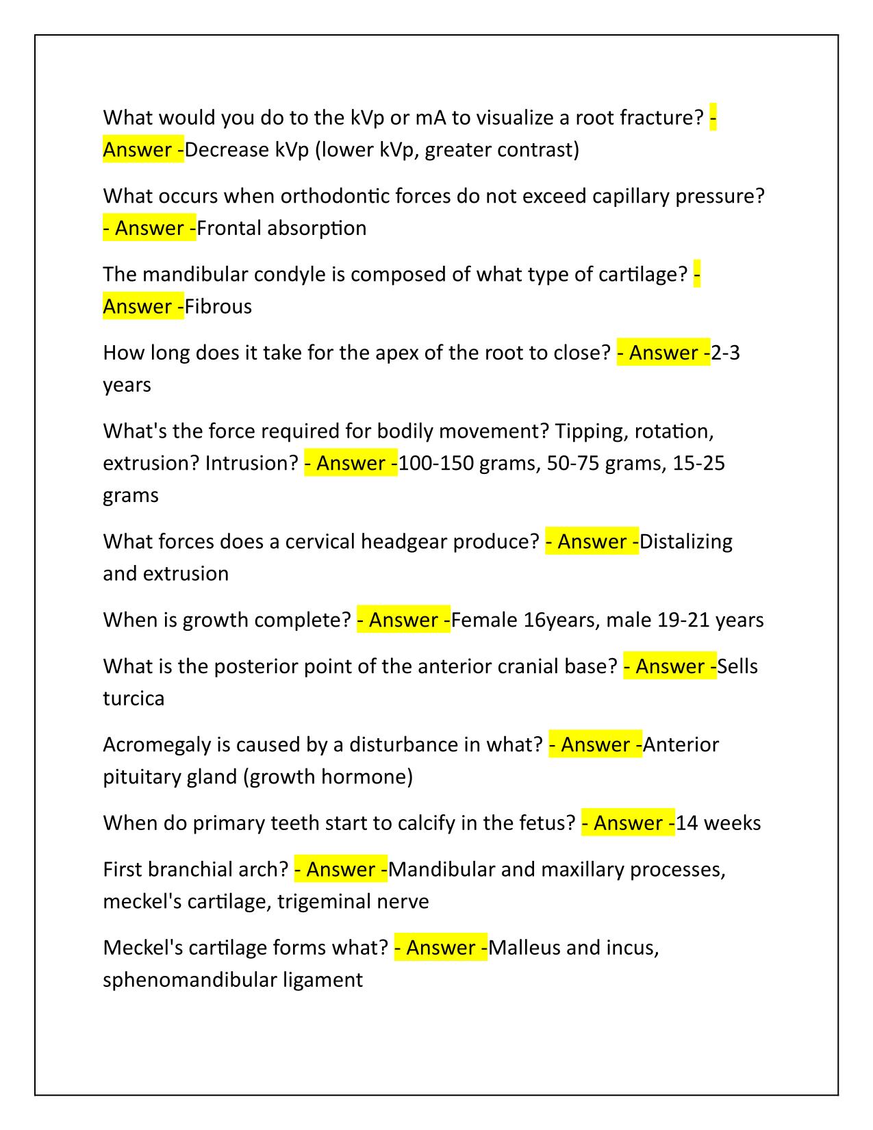 AAPD QE Exam Correctly Answered Latest Update