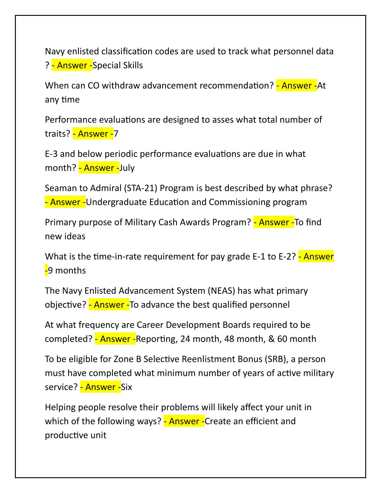 PMK EE PMK-EE (E-5) Career Information Questions and Answers