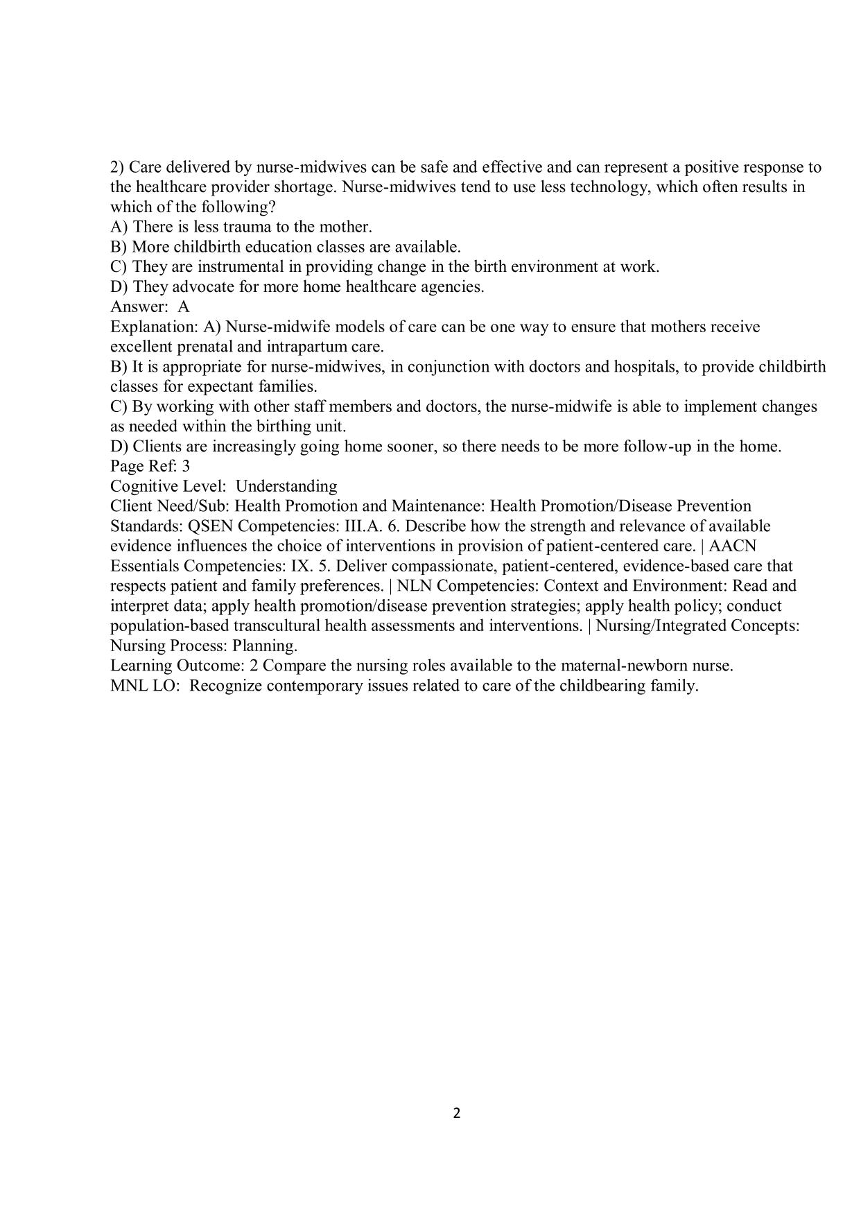 Test Bank for Old's Maternal-Newborn Nursing and Women's Health 11th Edition ISBN 9780357041710 by Davidson & London PDF Download