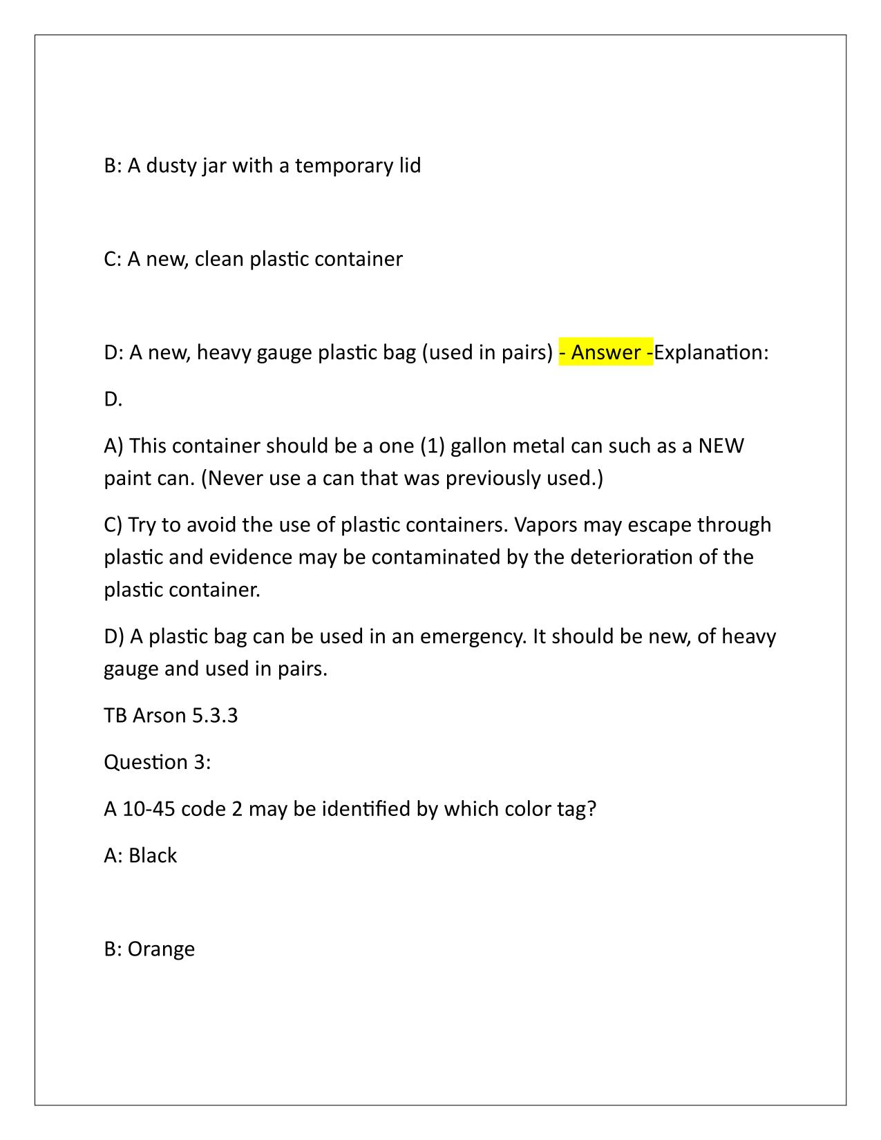 Fire marshals EXAM 1 Q&A Latest Update 2025-2026