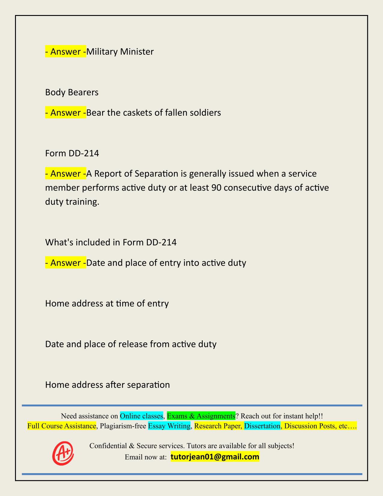 MILITARY FUNERAL RITES ACTUAL 2025/2026 CORRECTLY ANSWERED