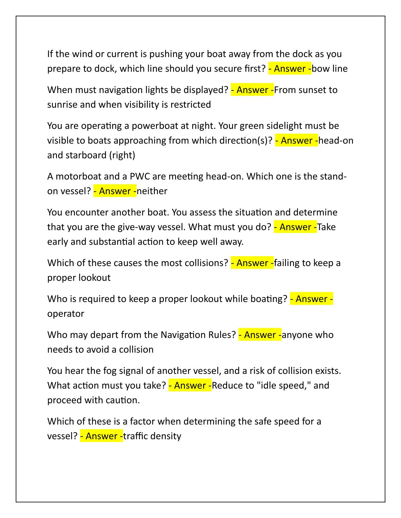 ILEARNTOBOAT FINAL EXAM Questions and Correct Answers Latest 2025-2026 Update