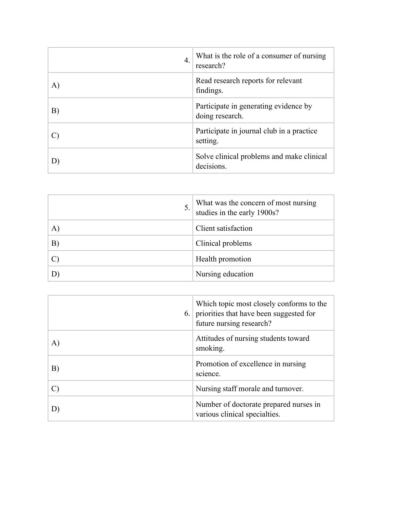 Test Bank Nursing Research Generating and Assessing Evidence for Nursing Practice 11th Edition by Denise Polit and Cheryl Beck ISBN 9781975110642