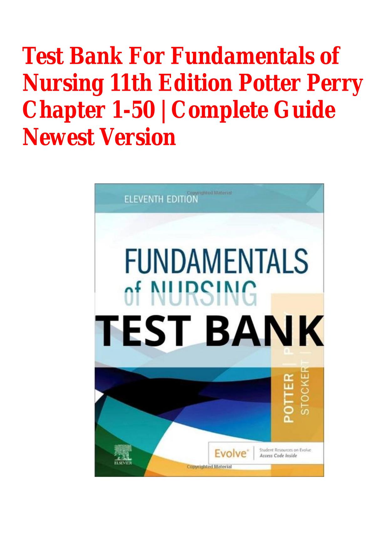 TEST BANK FOR FUNDAMENTALS OF NURSING 11TH EDITION BY CAROL TAYLOR, PAMELA LYNN, ISBN: 9781975168155