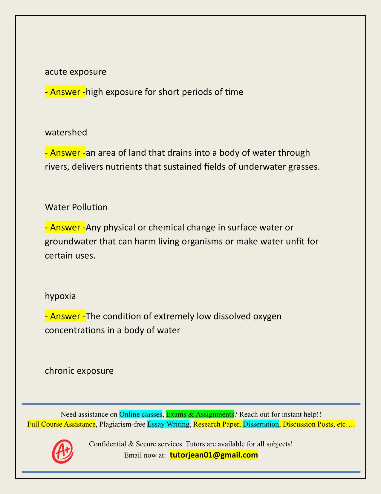 ENVR 1401 EXAM 3 COLLIN COLLEGE ACTUAL 2025/2026 WITH VERIFIED ANSWERS