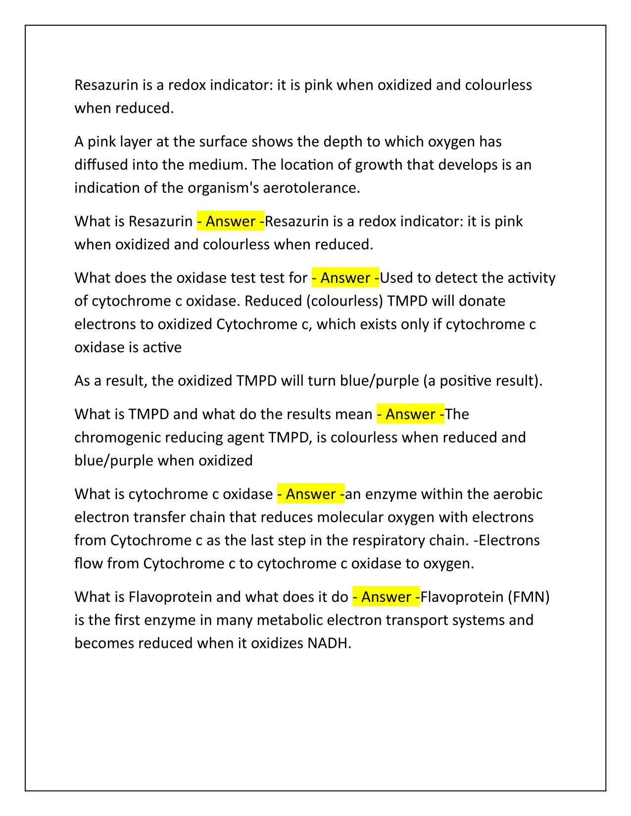 CMMB 343 Final Lab Exam Q&A Latest Update
