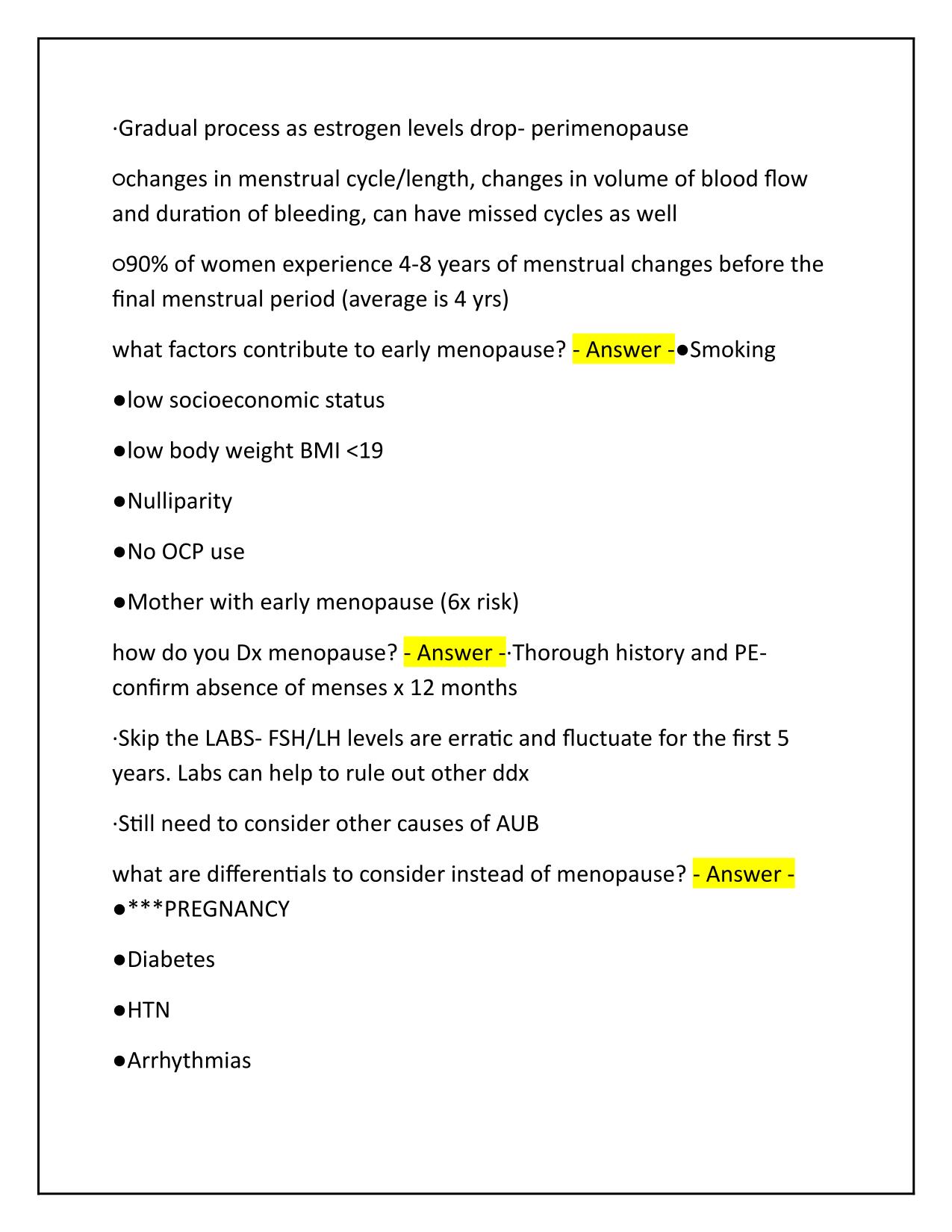 Week 6 Menopause, Breast Conditions and Osteoporosis Q&A Latest Update 2025-2026
