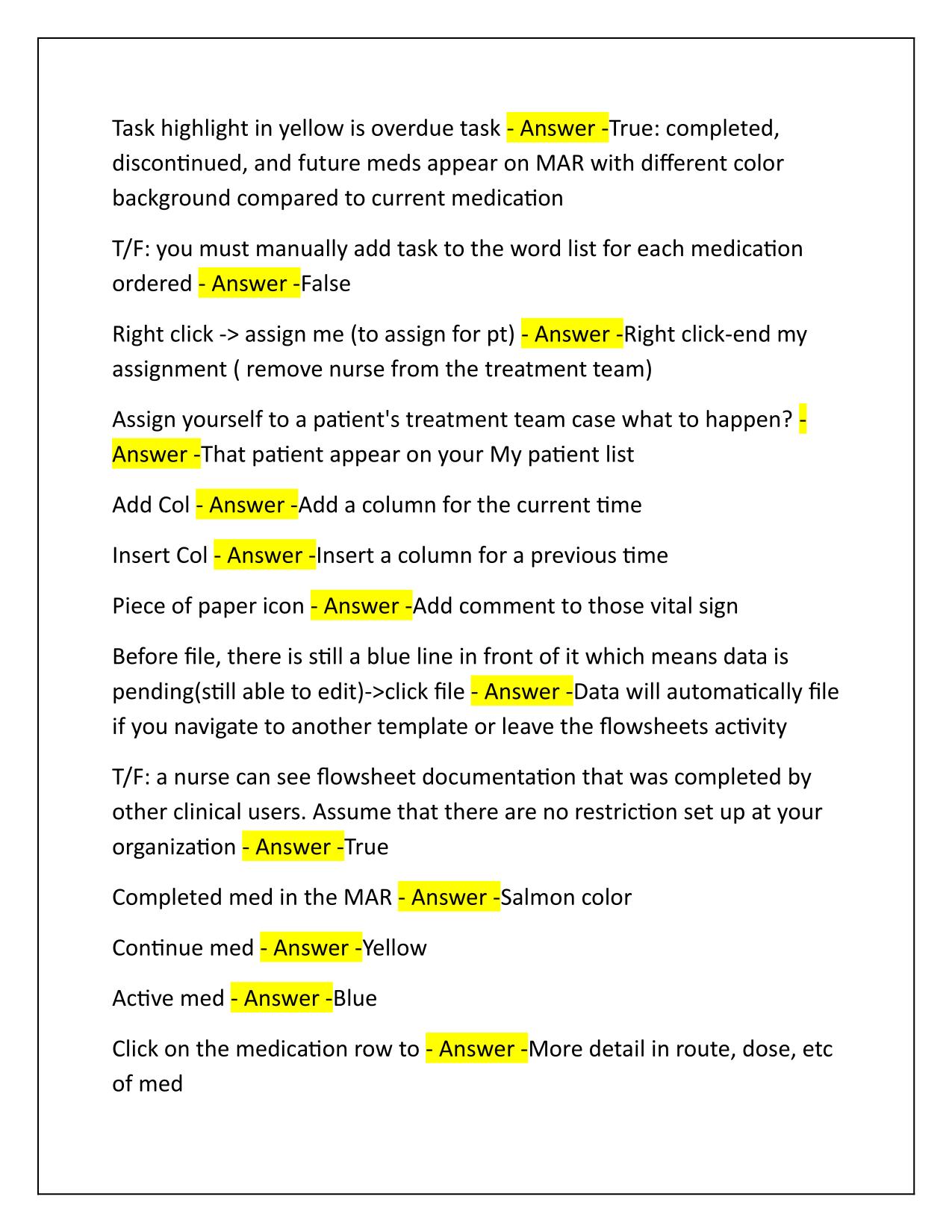 Epic training Exam Correctly Answered Latest Update
