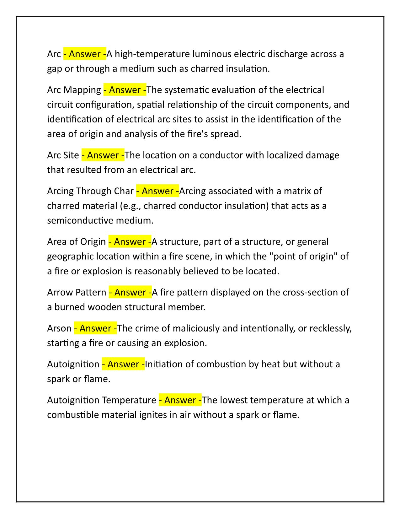 CFEI Definitions with Correct Solutions Latest Update