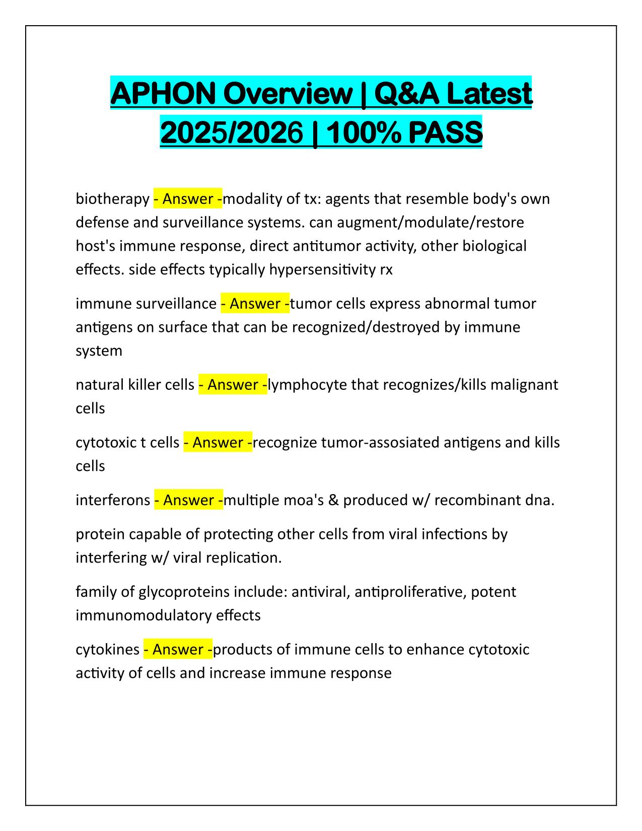 APHON Overview Q&A Latest Update 2025