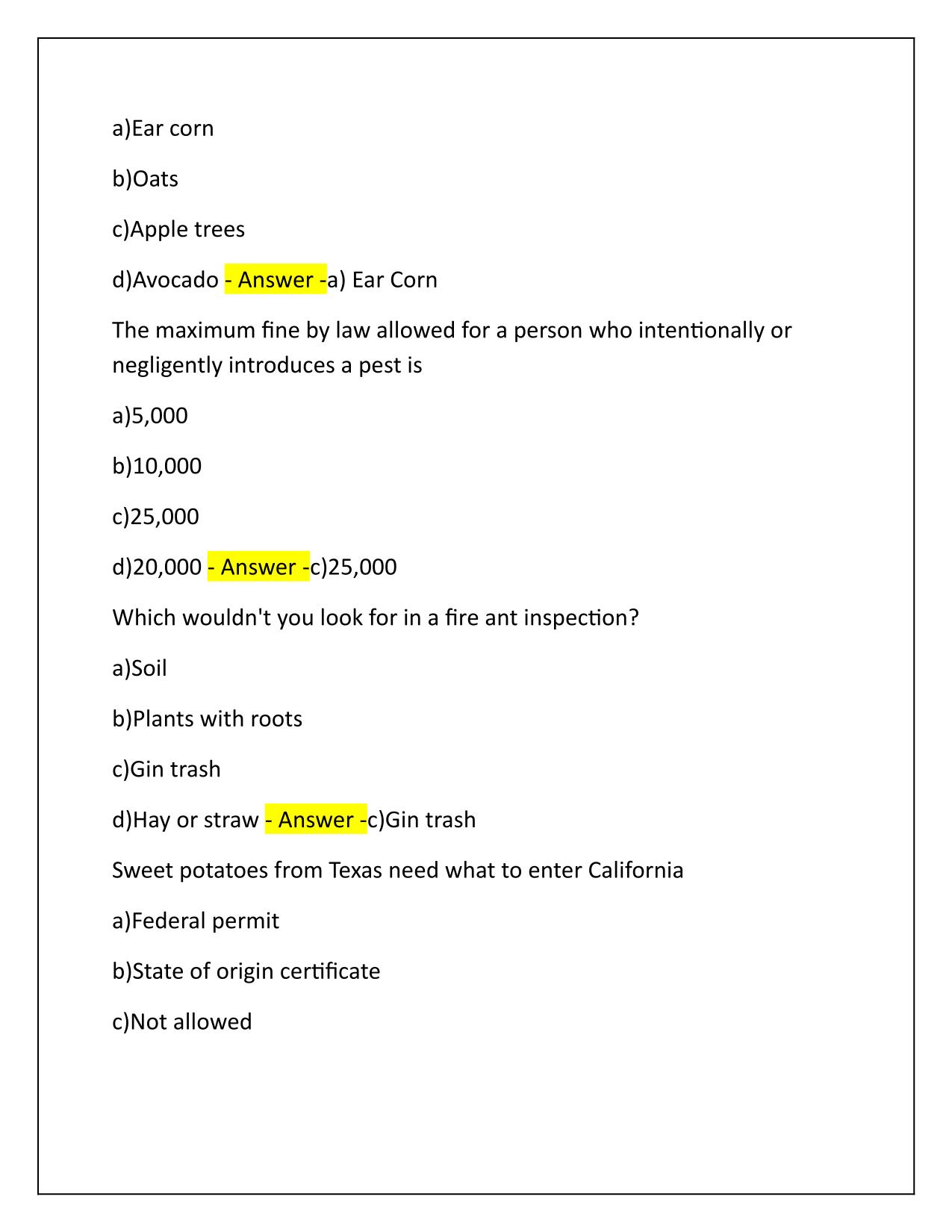 CDFA Pest Prevention Plant Regulation-Quarantine Q&A Latest Update